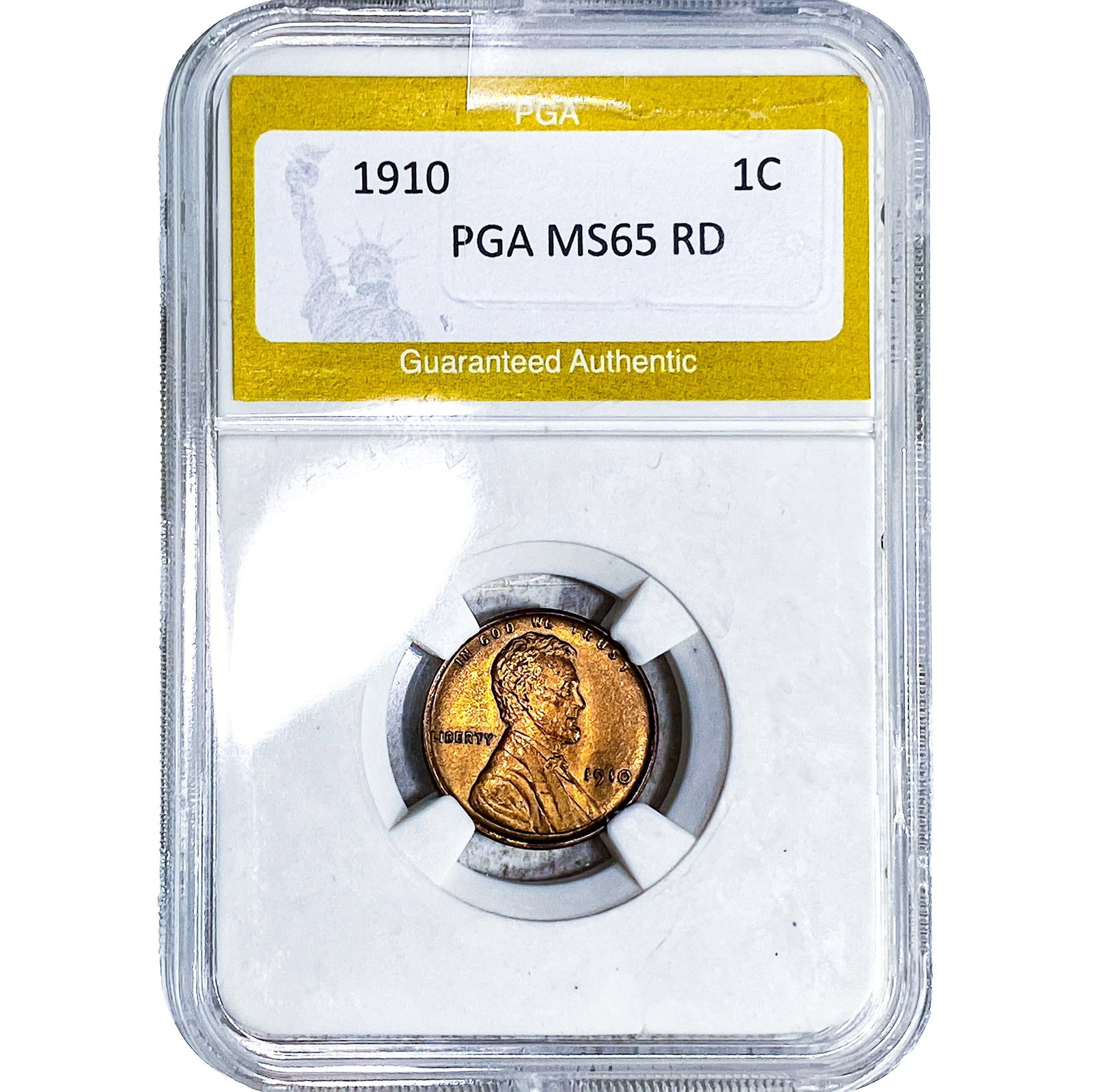 1910 Wheat Cent PGA MS65 RD (1 of 2)