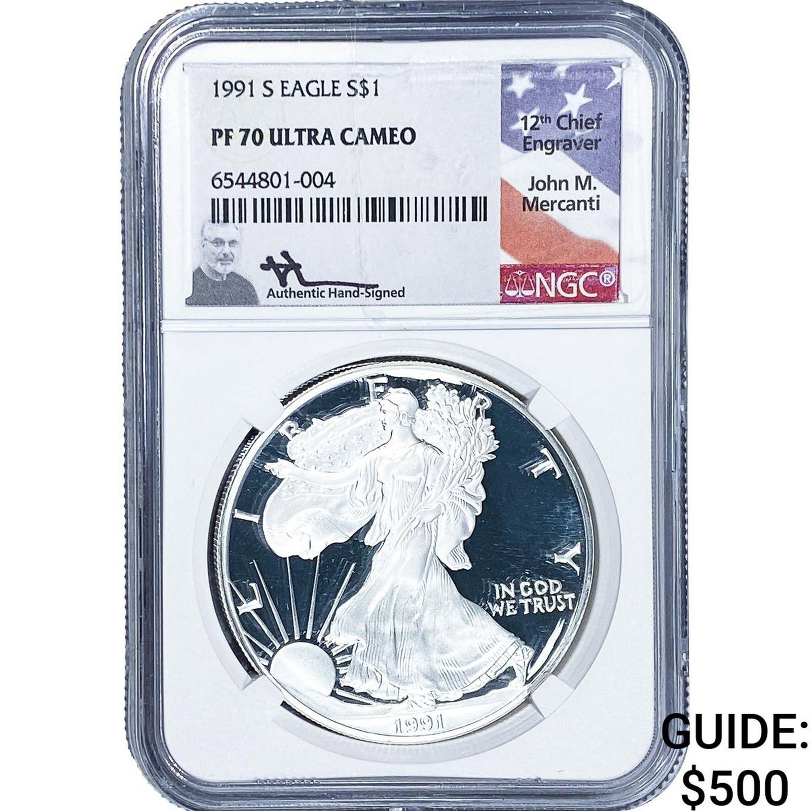 1991-S Silver Eagle NGC PF70 Ultra Cameo (1 of 2)