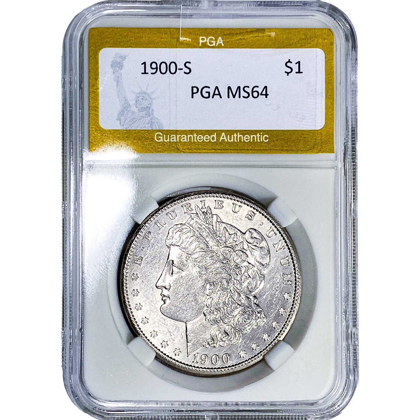1900-S Morgan Silver Dollar PGA MS64 (1 of 2)