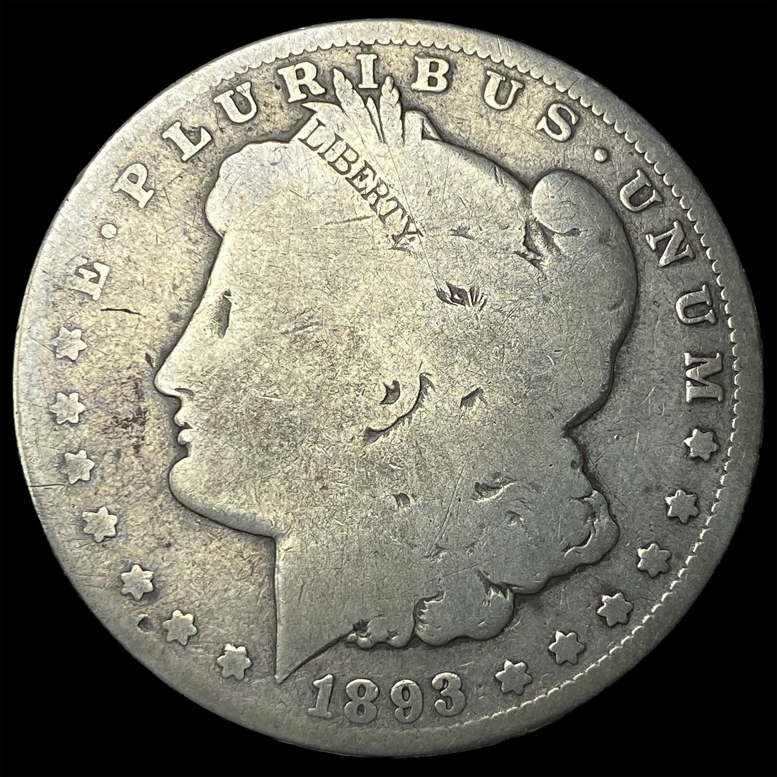 1893-O Silver Morgan Dollar NICELY CIRCULATED (1 of 2)