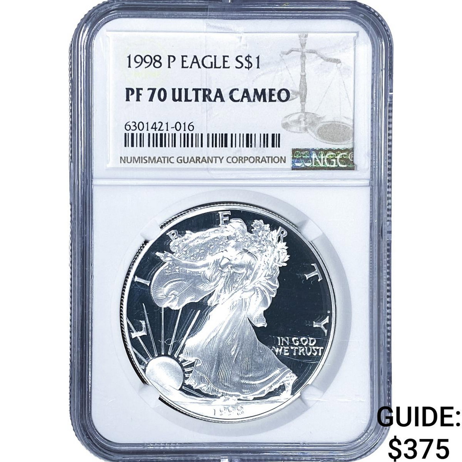 1998 Silver Eagle NGC PF70 Ultra Cameo (1 of 2)