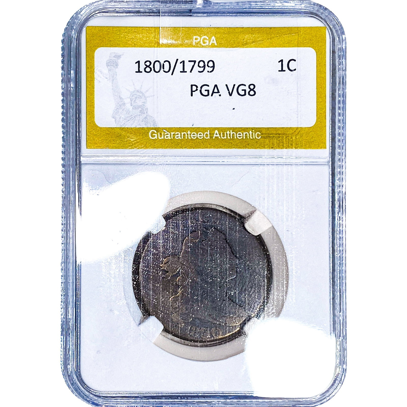 1800/1799 Draped Bust Large Cent PGA VG8 (1 of 2)