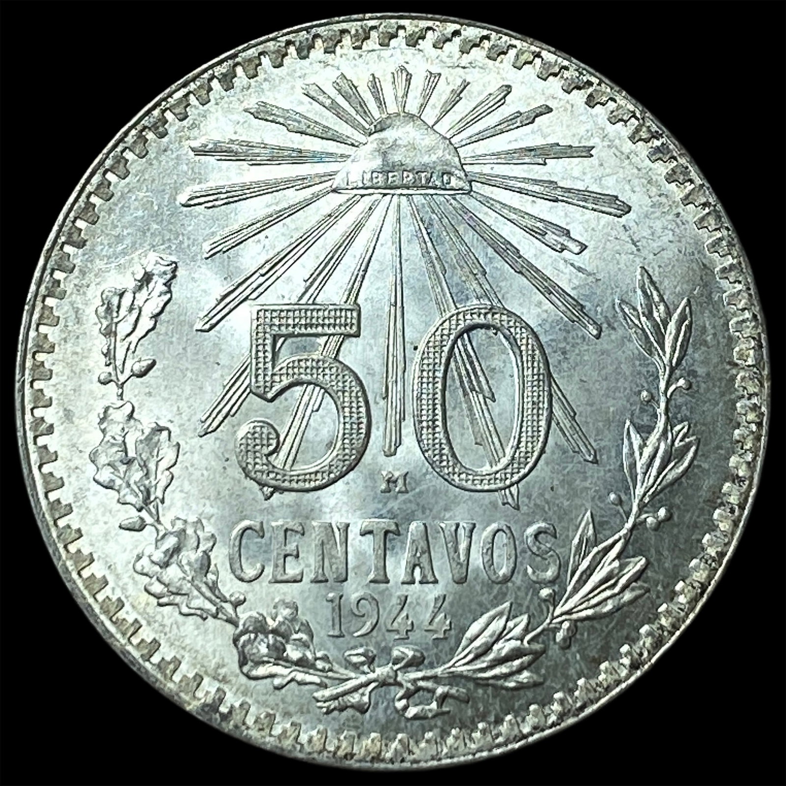 1944M Mexico Silver 50 Centavos (1 of 2)
