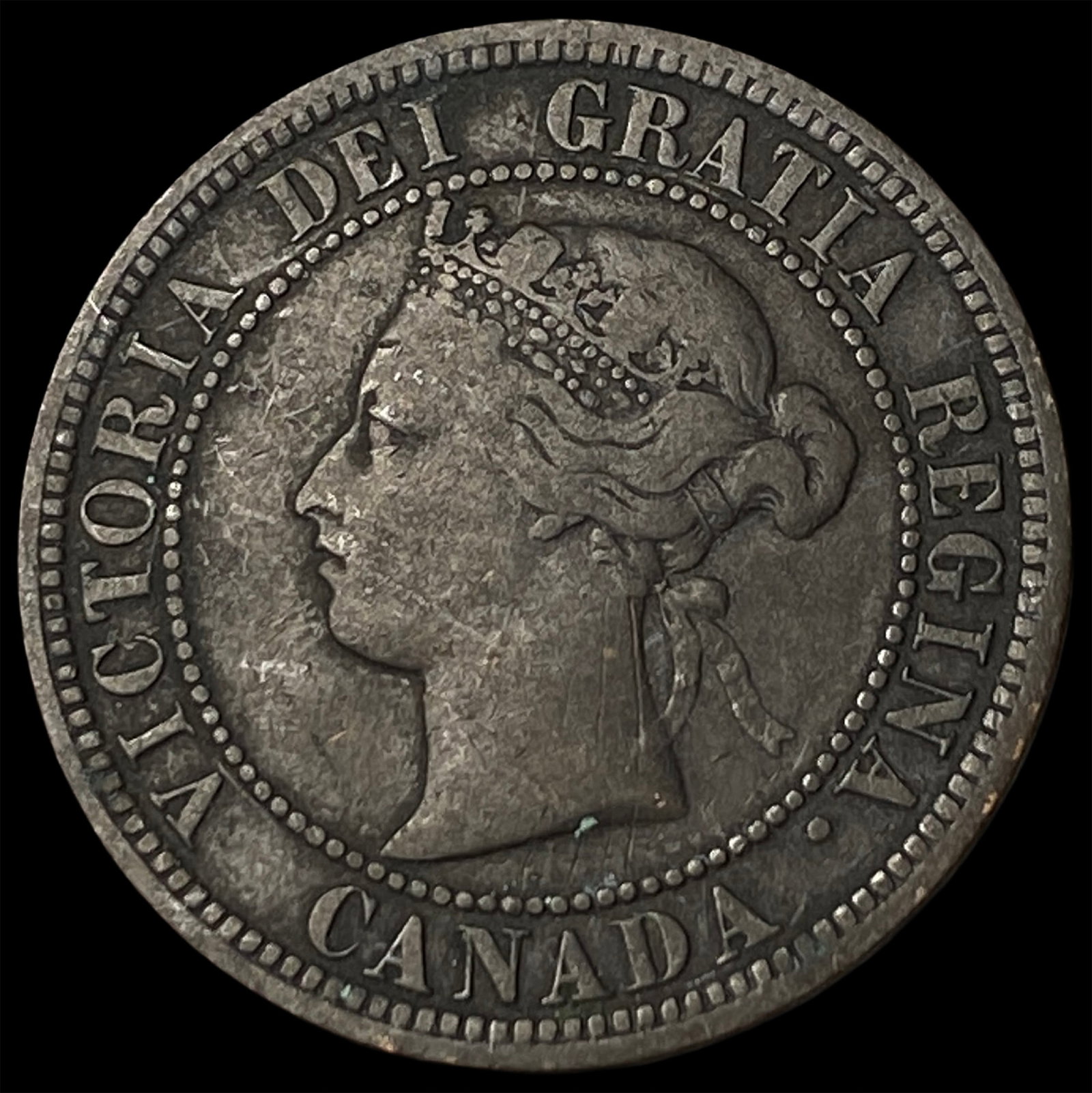1876-H Canada 1 Cent Victoria Bronze NICELY CIRCULATED (1 of 2)