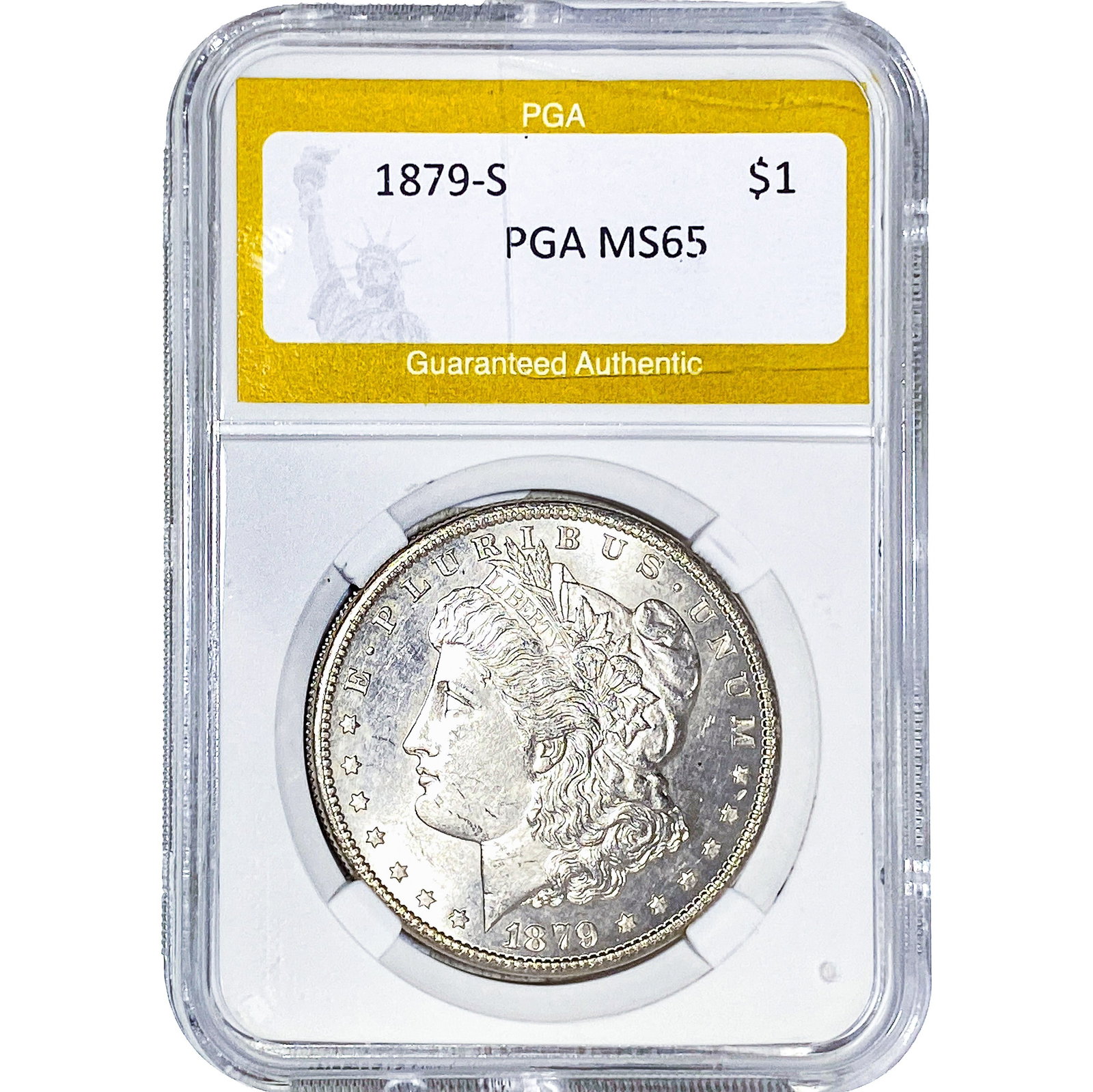 1879-S Morgan Silver Dollar PGA MS65 (1 of 2)