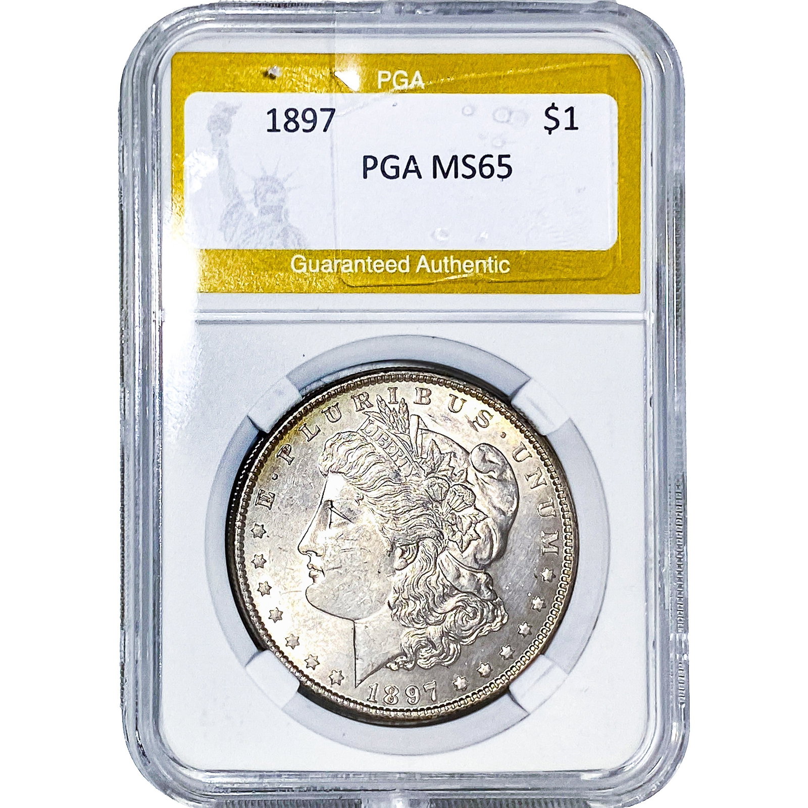 1897 Morgan Silver Dollar PGA MS65: 1897 Morgan Silver Dollar PGA MS65
