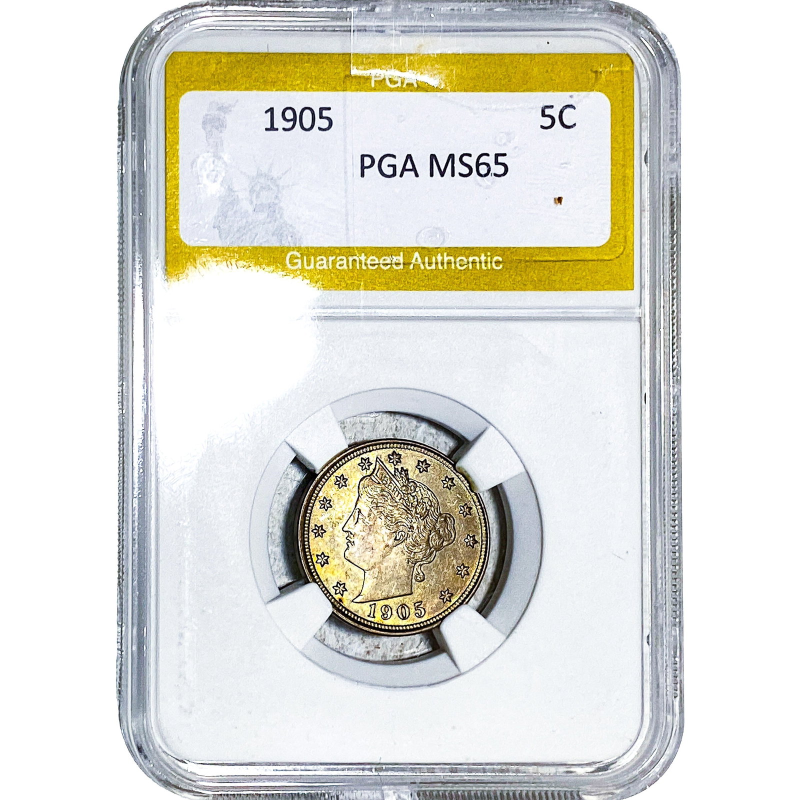 1905 Liberty Victory Nickel PGA MS65: 1905 Liberty Victory Nickel PGA MS65