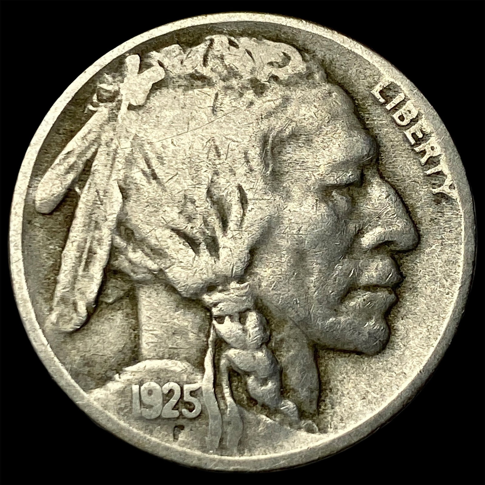 1925-D Nickel Buffalo Nickel NEARLY UNCIRCULATED: 1925-D Nickel Buffalo Nickel NEARLY UNCIRCULATED