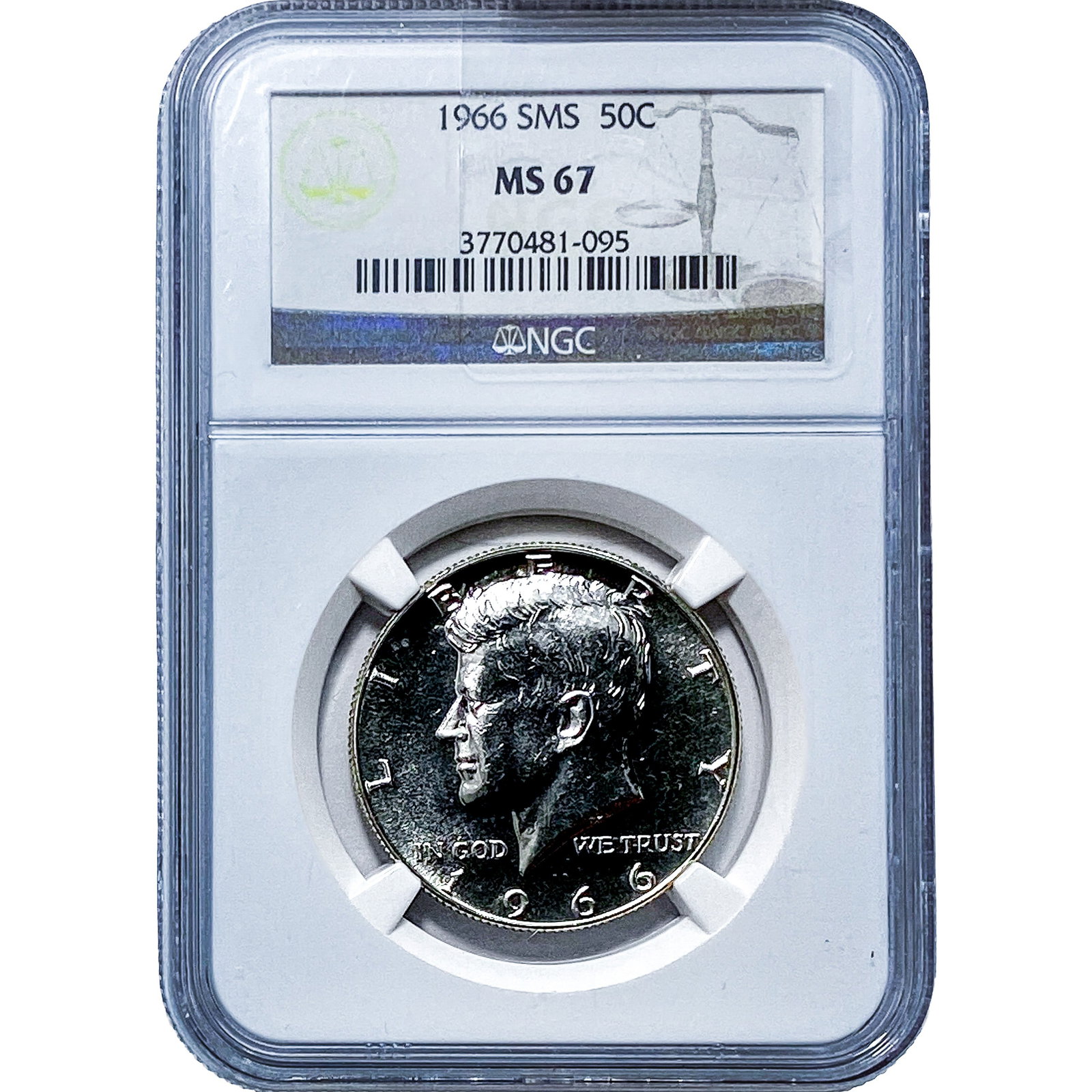 1966 Kennedy Half Dollar NGC MS67 SMS (1 of 2)