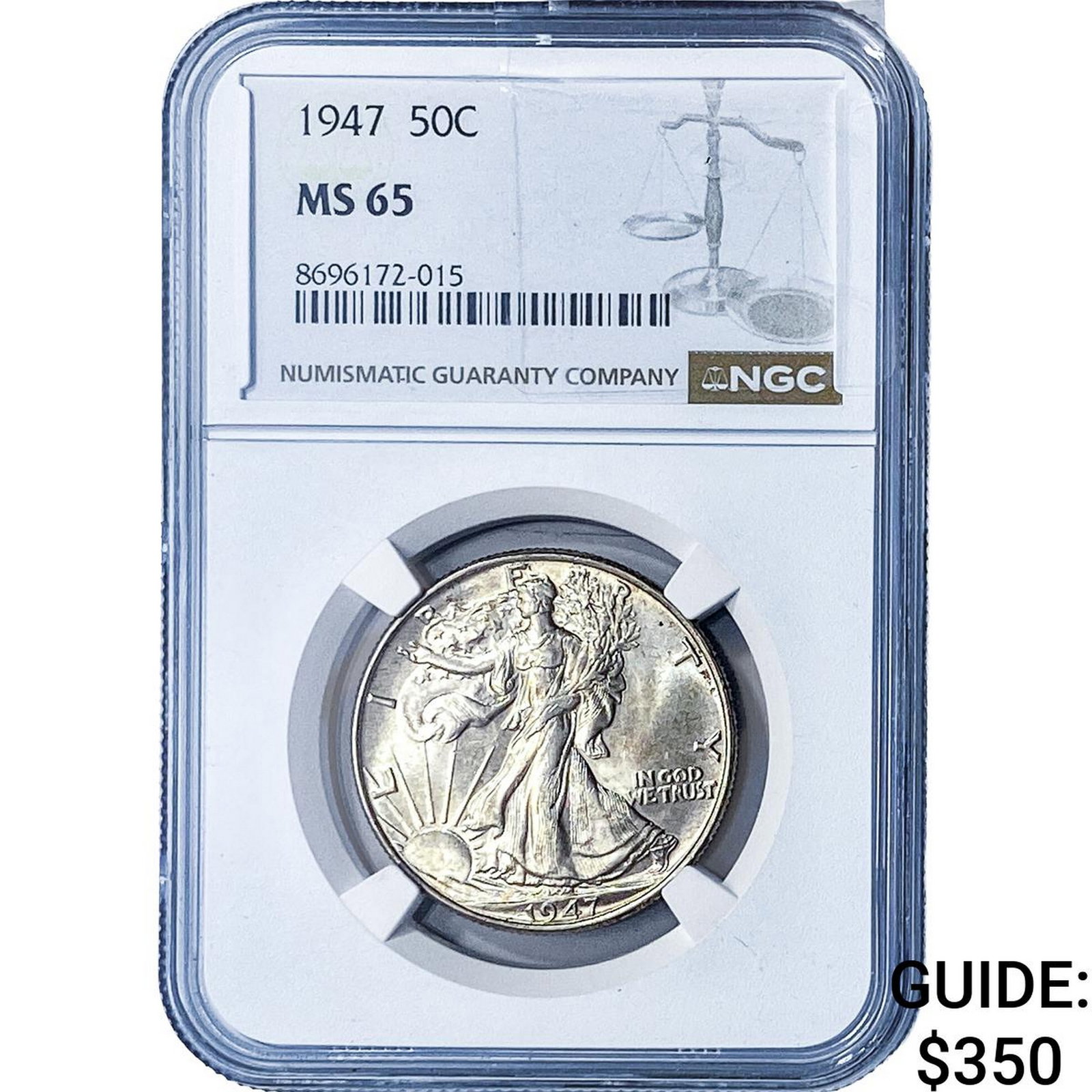 1947 Walking Liberty Half Dollar NGC MS65 (1 of 2)