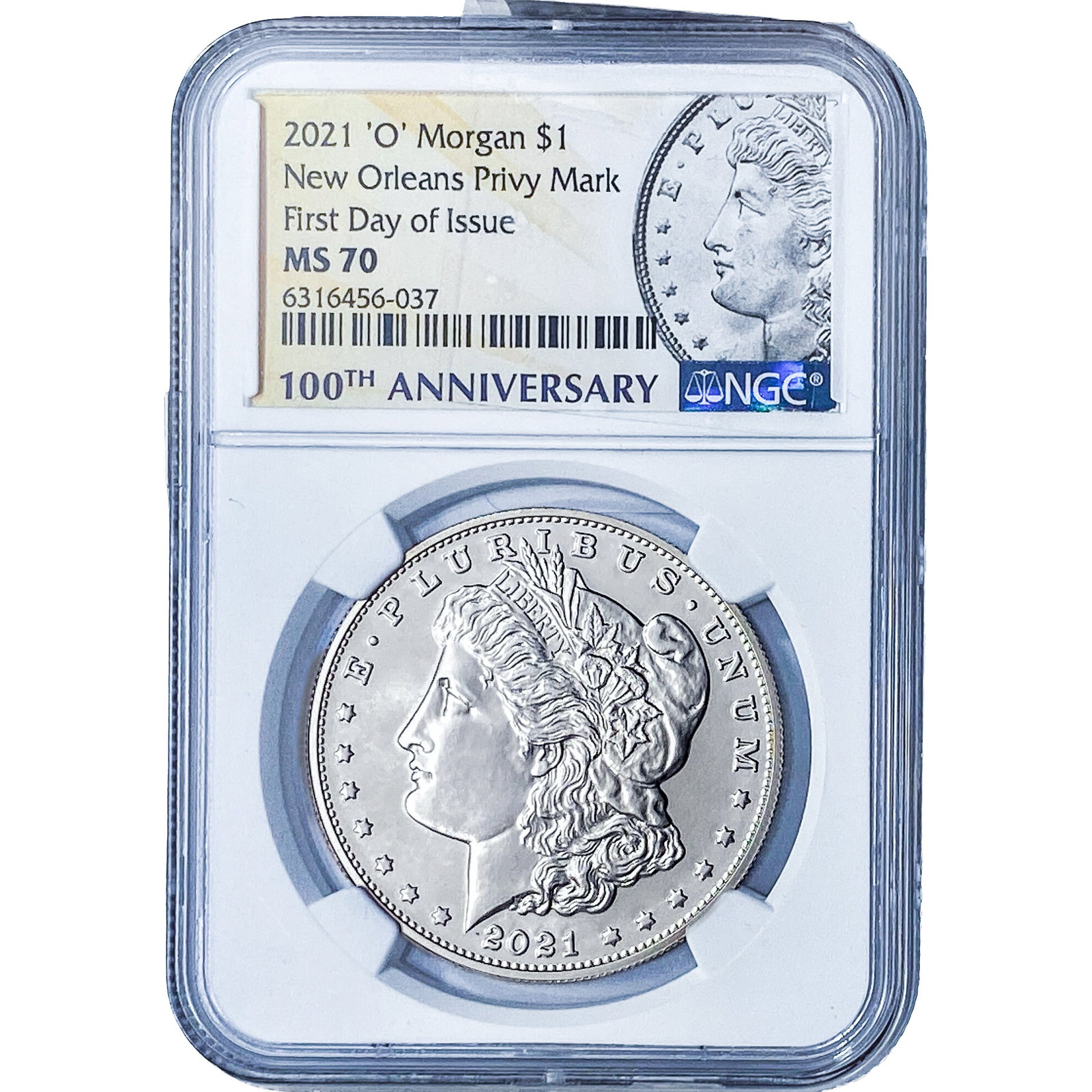 2021 'O' Morgan Silver Dollar NGC MS70 Privy Mark (1 of 2)
