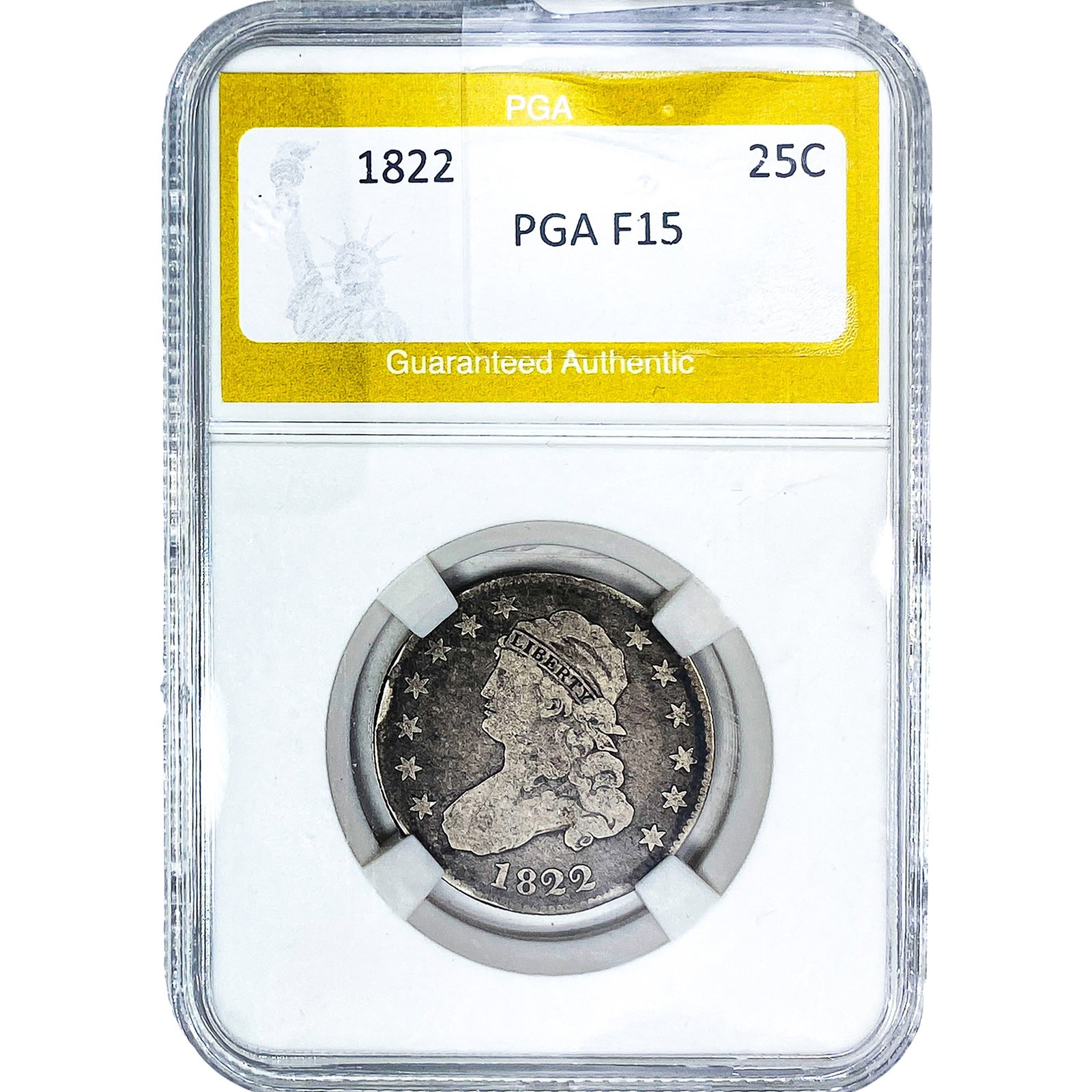 1822 Capped Bust Half Dollar PGA F15: 1822 Capped Bust Half Dollar PGA F15
