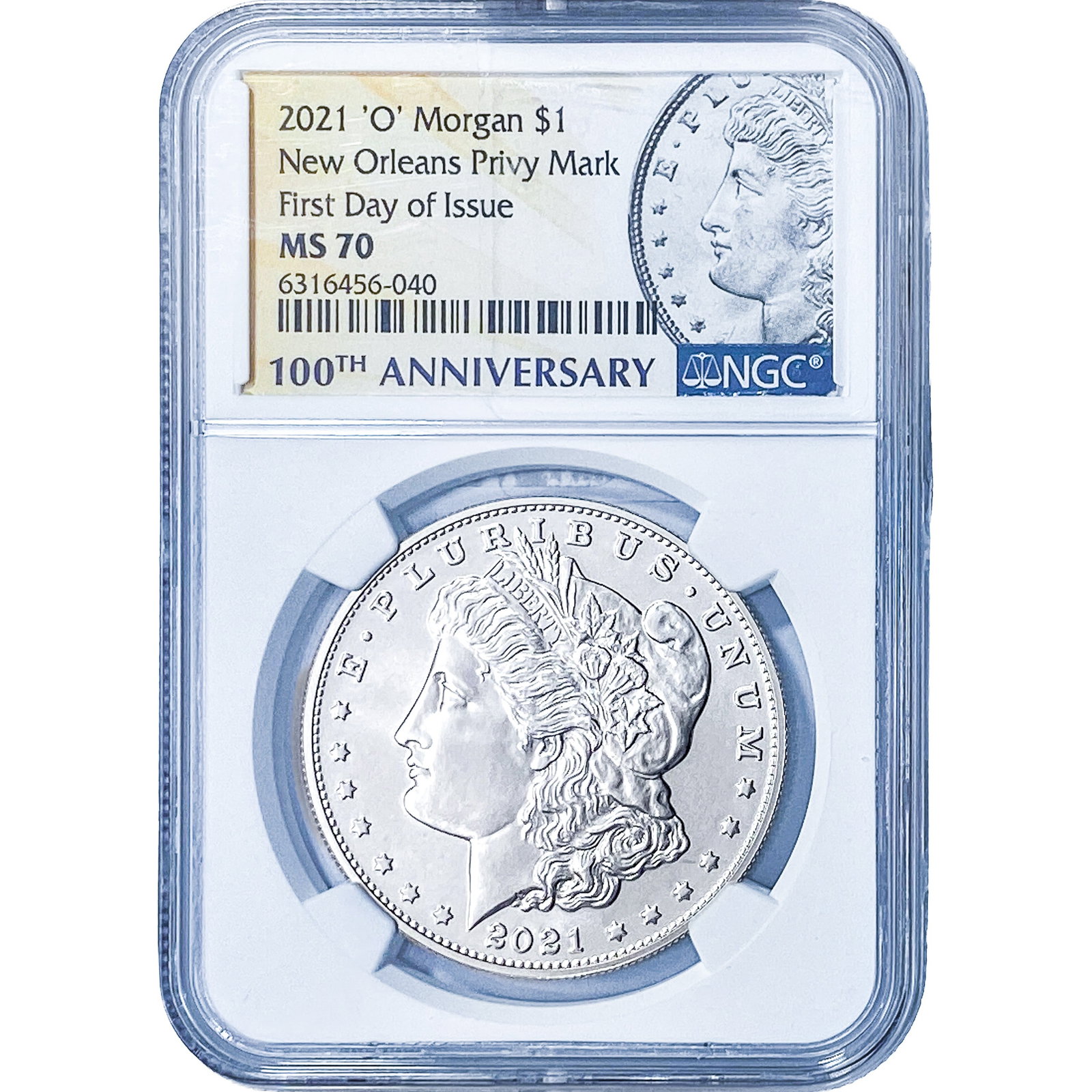 2021 'O' Morgan Silver Dollar NGC MS70 Privy Mark (1 of 2)