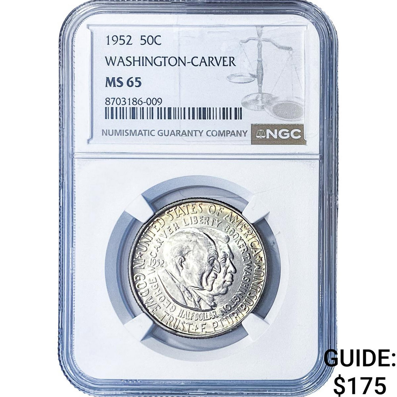 1952 Washington Carver Half Dollar NGC MS65 (1 of 2)
