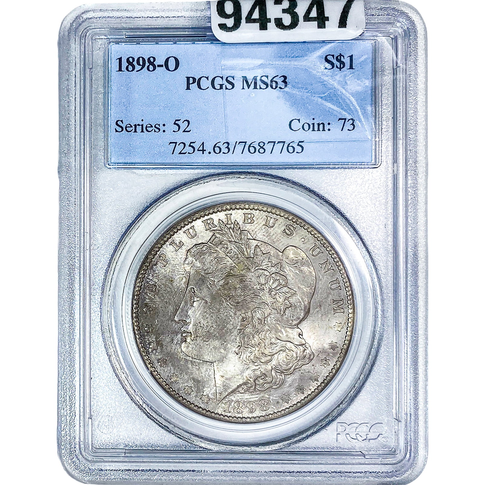 1898-O Morgan Silver Dollar PCGS MS63 (1 of 2)