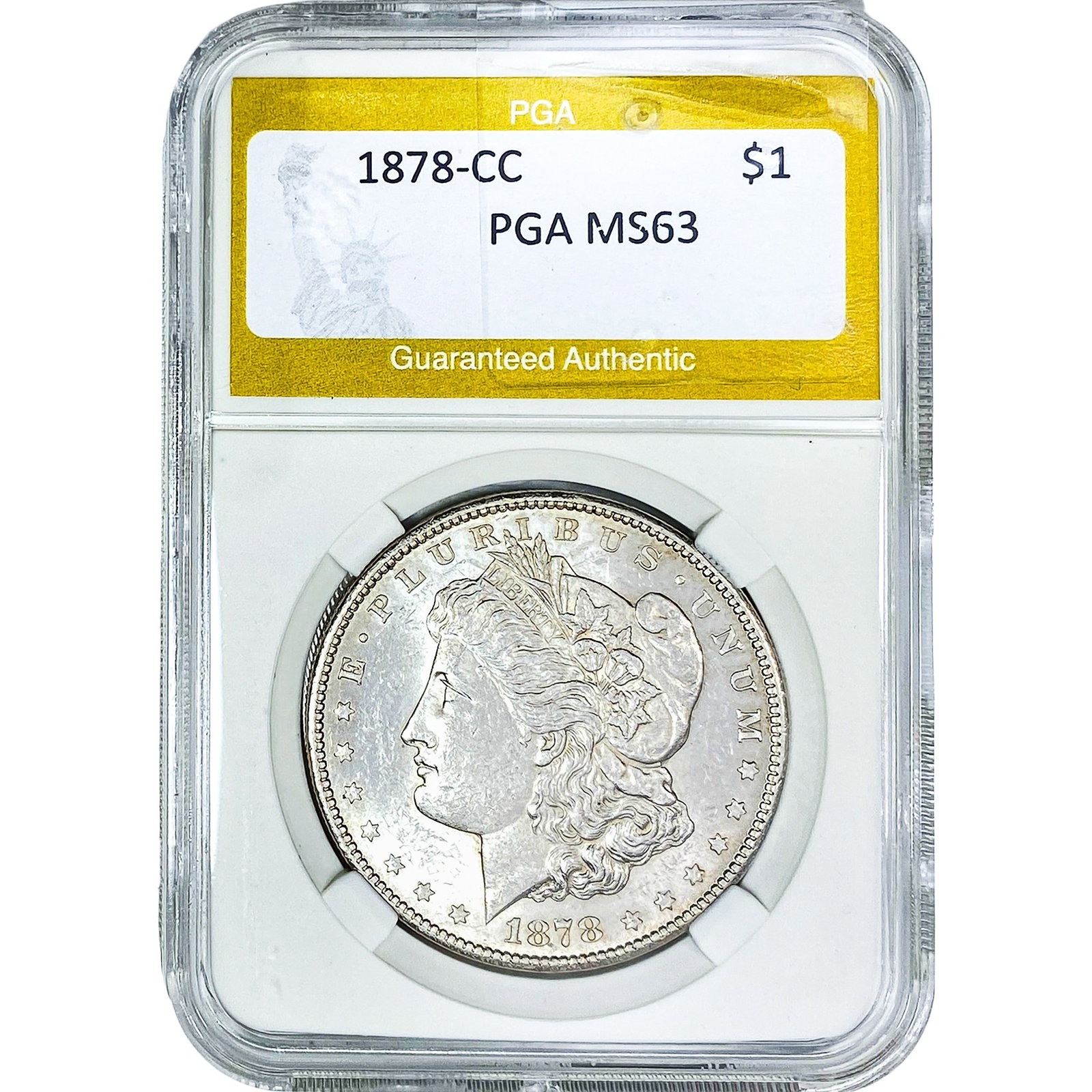 1878-CC Morgan Silver Dollar PGA MS63 (1 of 2)