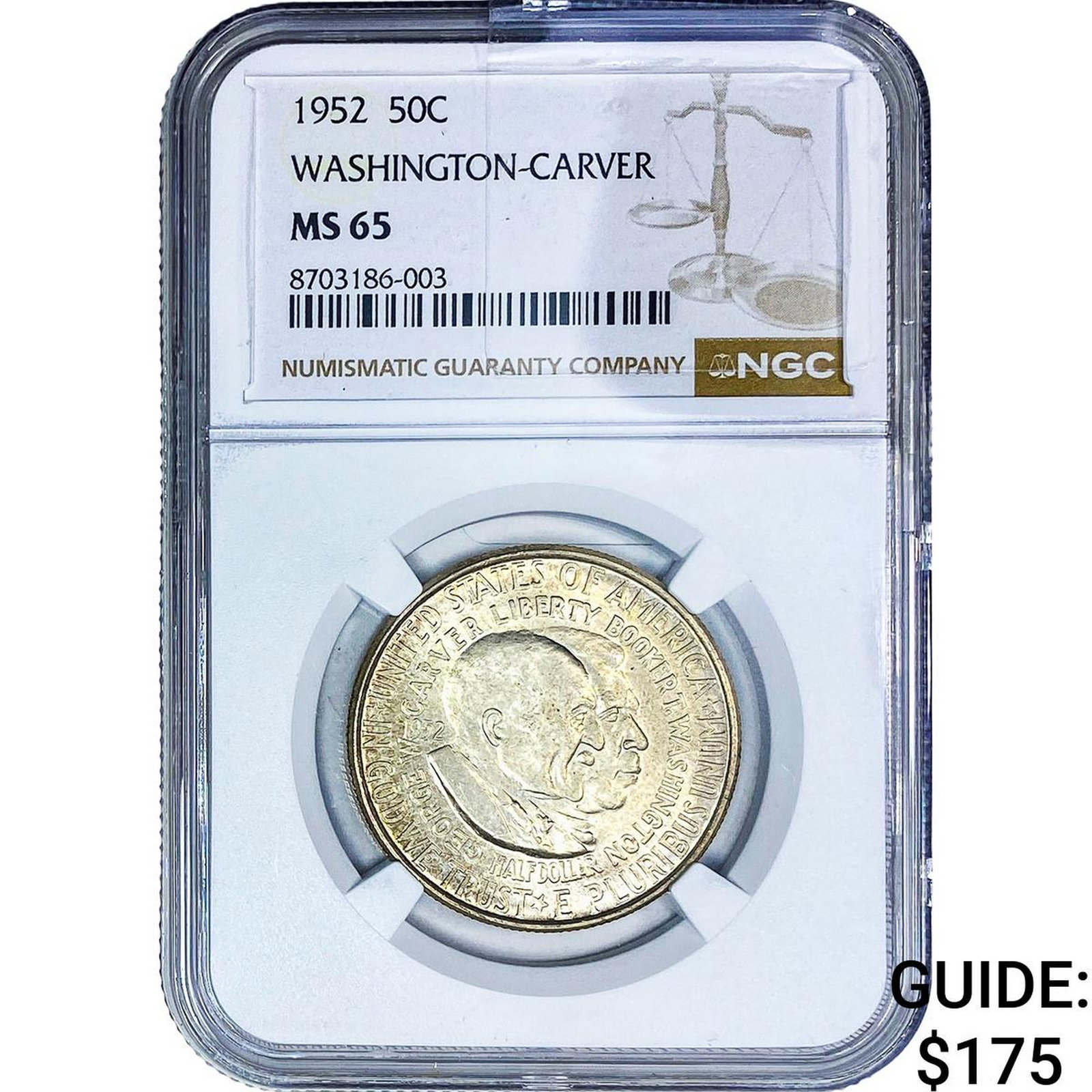 1952 Washington Carver Half Dollar NGC NS65 (1 of 2)