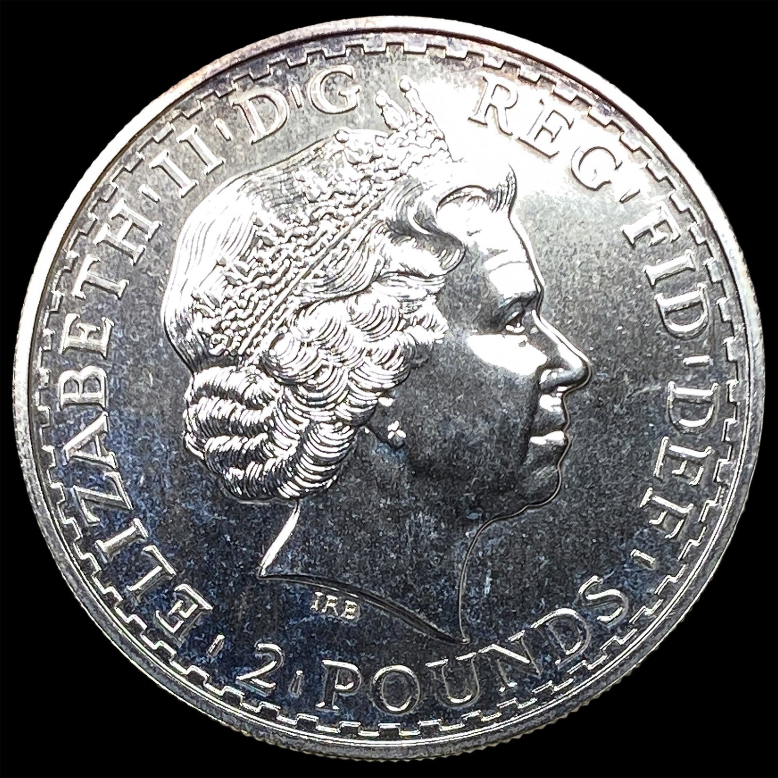 2001 Great Britain Silver 2 Pounds HIGH GRADE (1 of 2)