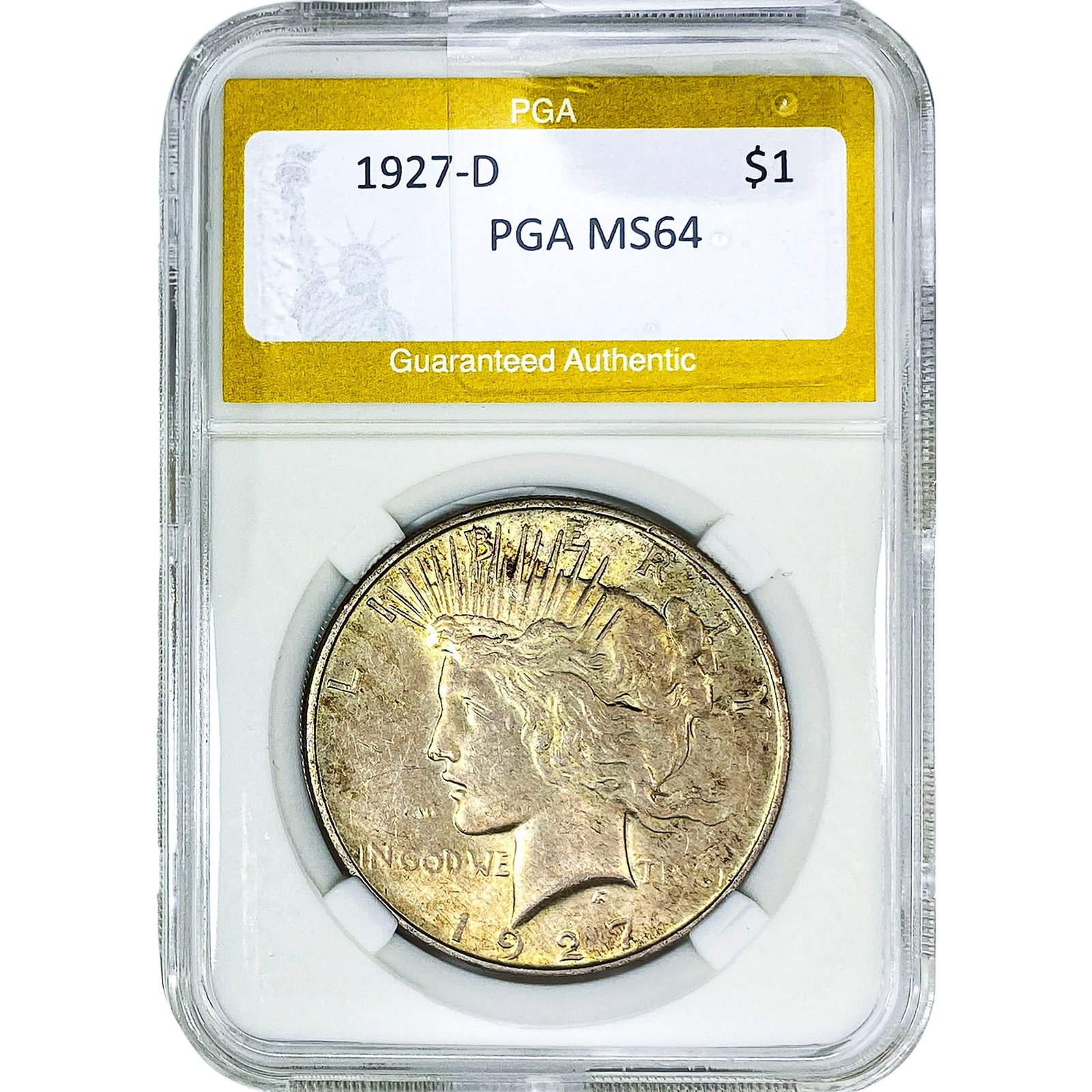 1927-D Silver Peace Dollar PGA MS64 (1 of 2)
