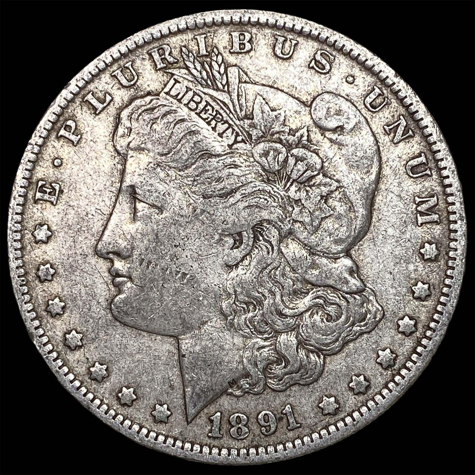 1891-O Silver Morgan Dollar NEARLY UNCIRCULATED (1 of 2)