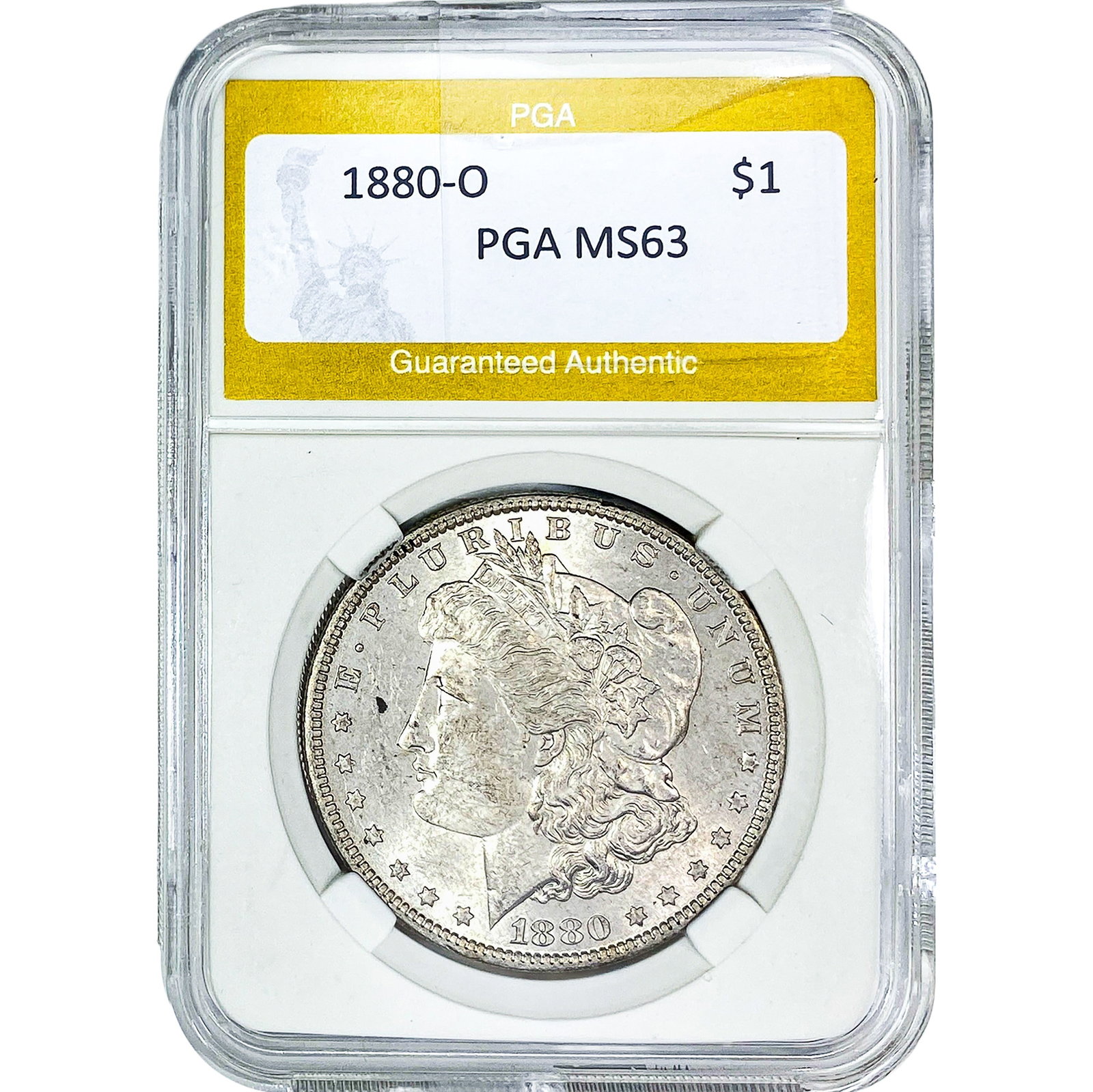 1880-O Morgan Silver Dollar PGA MS63 (1 of 2)