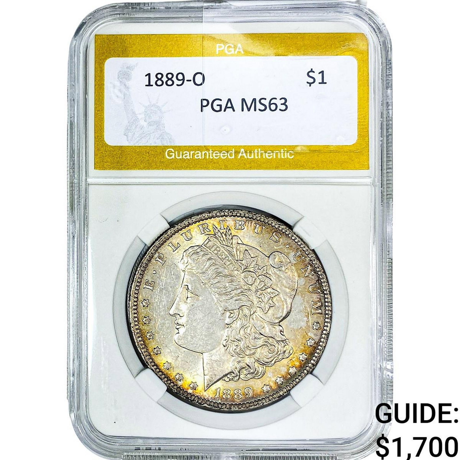 1889-O Morgan Silver Dollar PGA MS63 (1 of 2)