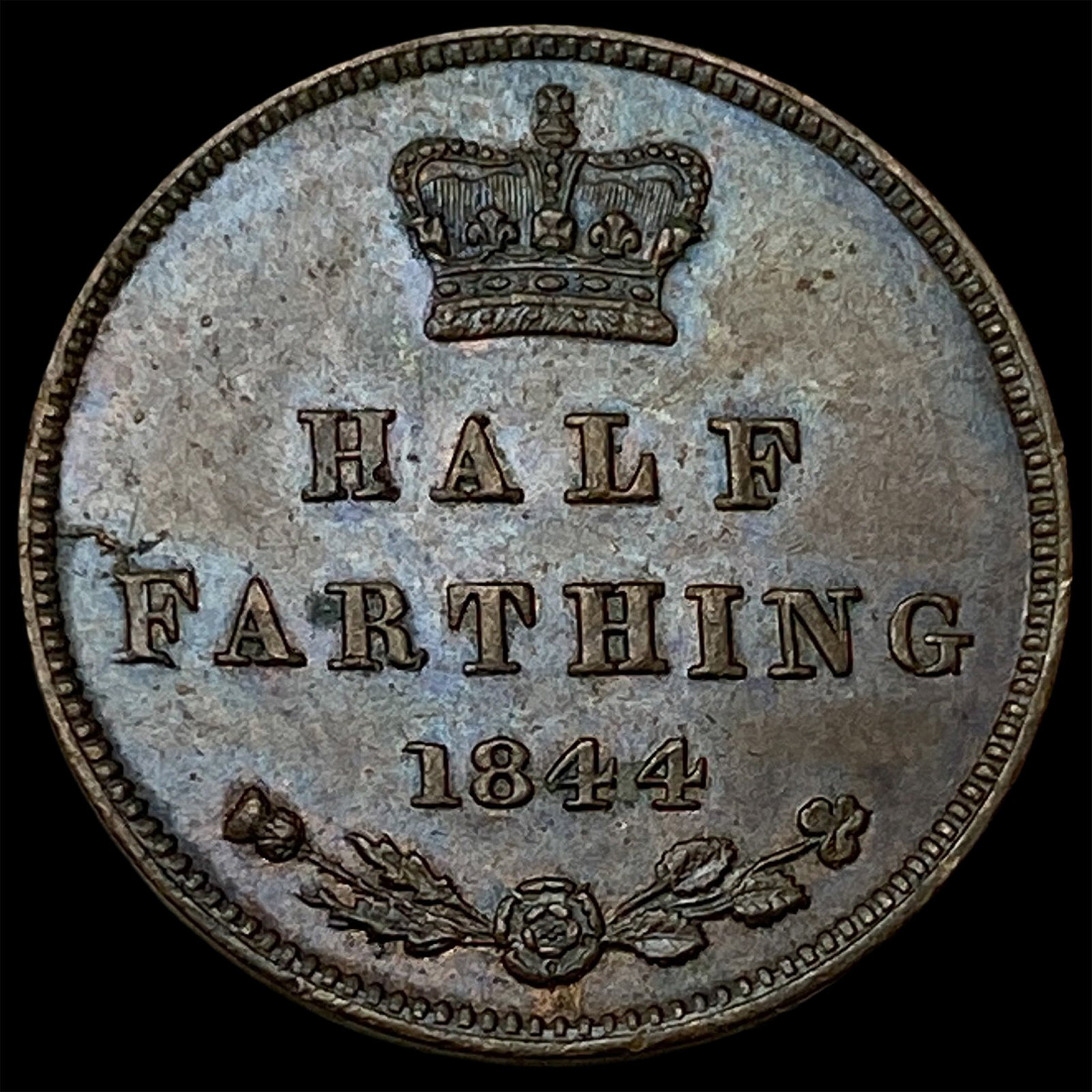 1844 Ceylon Copper 1/2 Farthing - 2