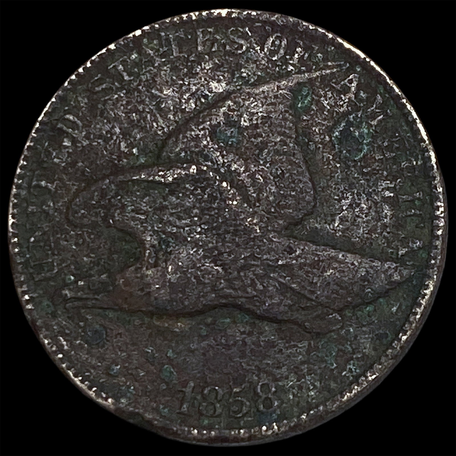 1858 Flying Eagle Cent HIGH GRADE: 1858 Flying Eagle Cent HIGH GRADE