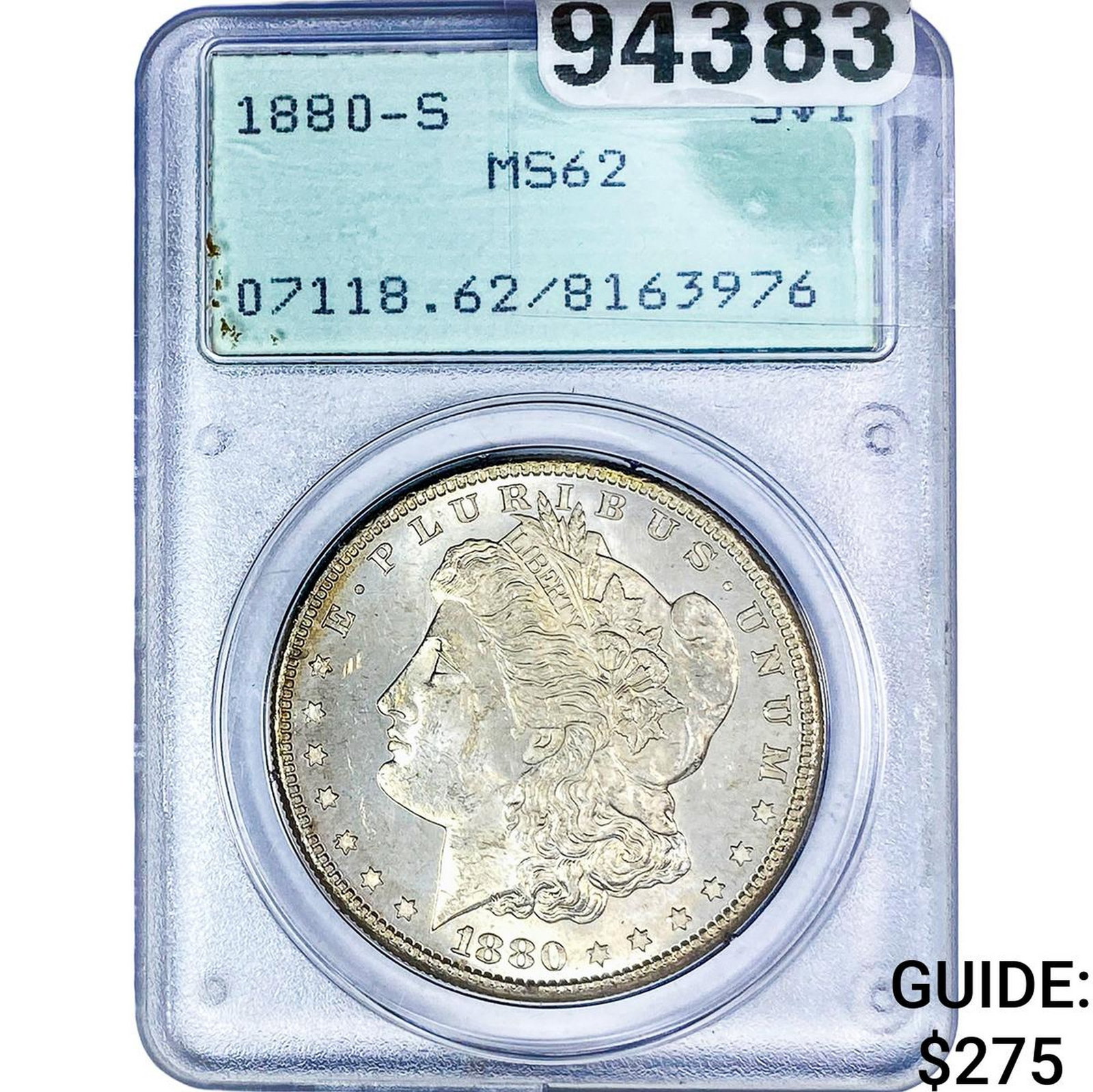 1880-S Morgan Silver Dollar PCGS MS62 (1 of 2)