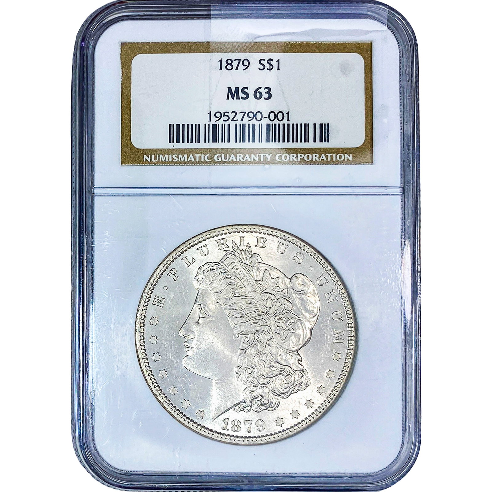 1879 Morgan Silver Dollar NGC MS63: 1879 Morgan Silver Dollar NGC MS63