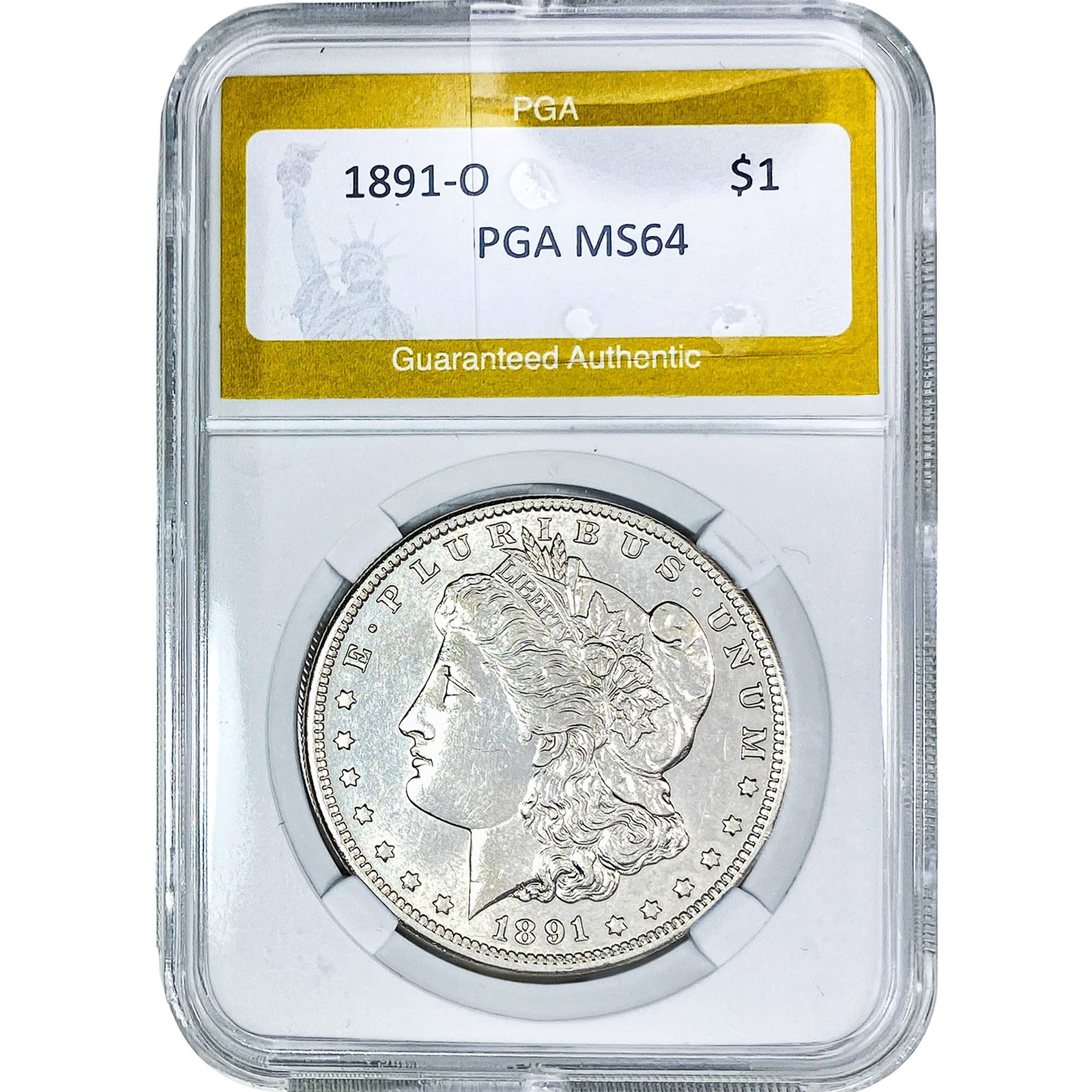1891-O Morgan Silver Dollar PGA MS64 (1 of 2)