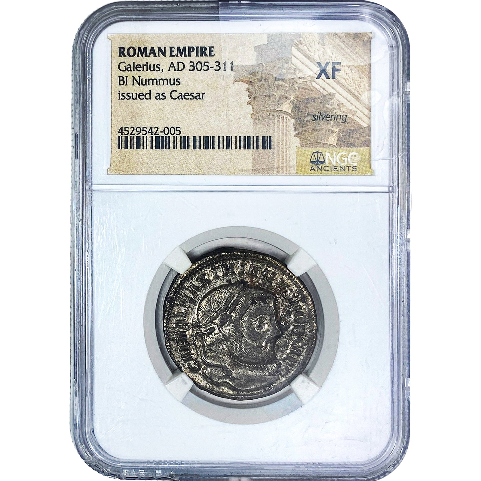 Roman Galerius AD 305-311 BI Nummus NGC XF (1 of 2)
