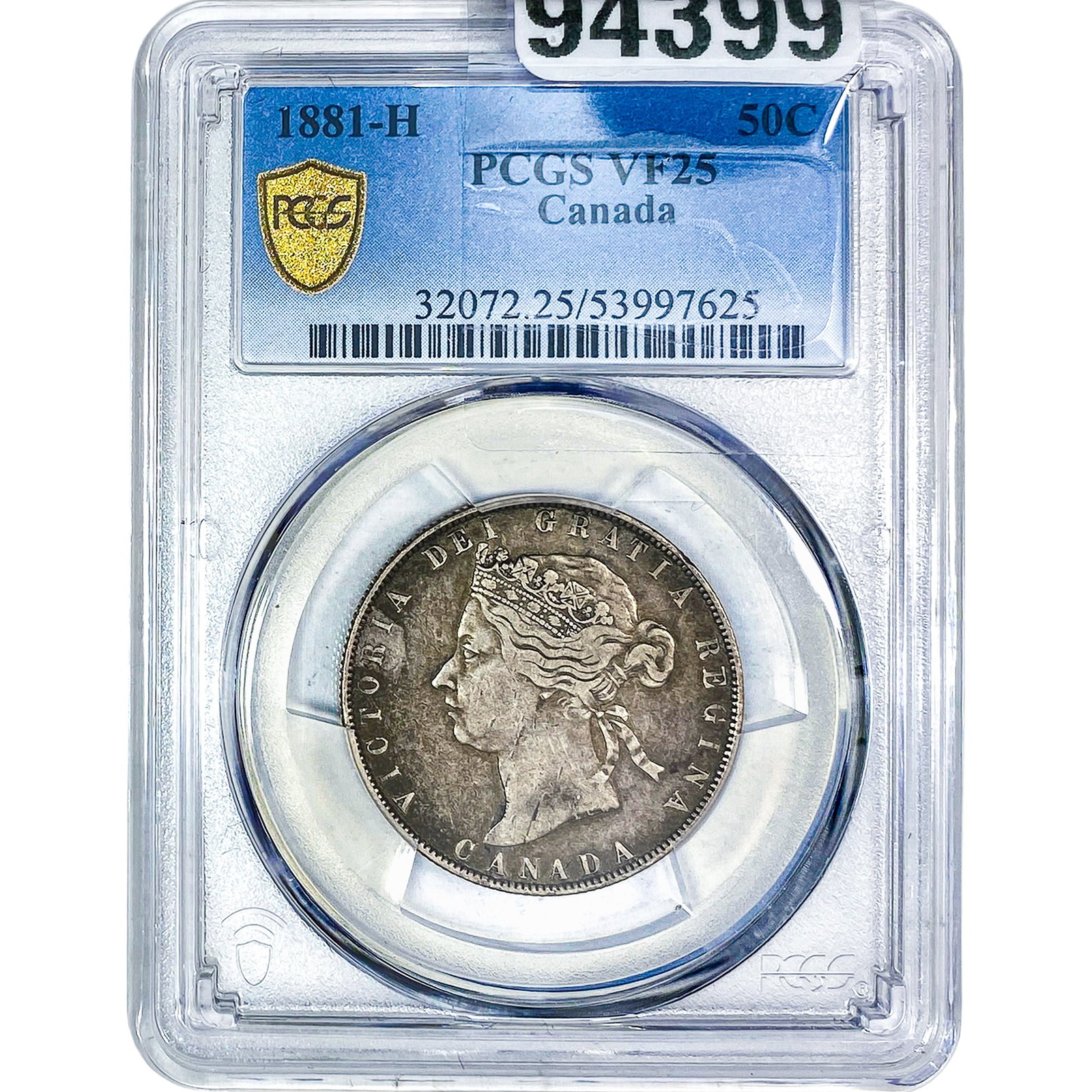 1881-H Canada Silver 50 Cents PCGS VF25 (1 of 2)