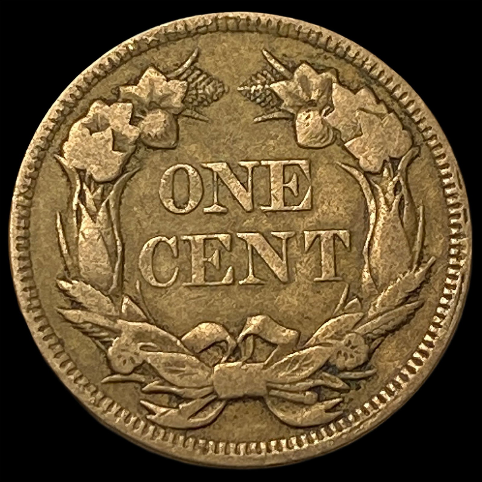 1857 Flying Eagle Cent NEARLY UNCIRCULATED - 2
