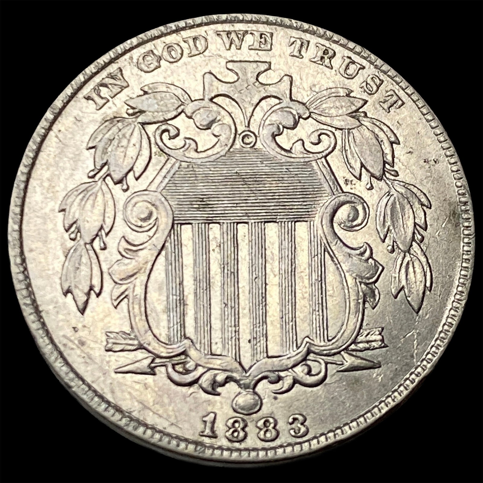 1883 Liberty Head Nickel CLOSELY UNCIRCULATED: 1883 Liberty Head Nickel CLOSELY UNCIRCULATED