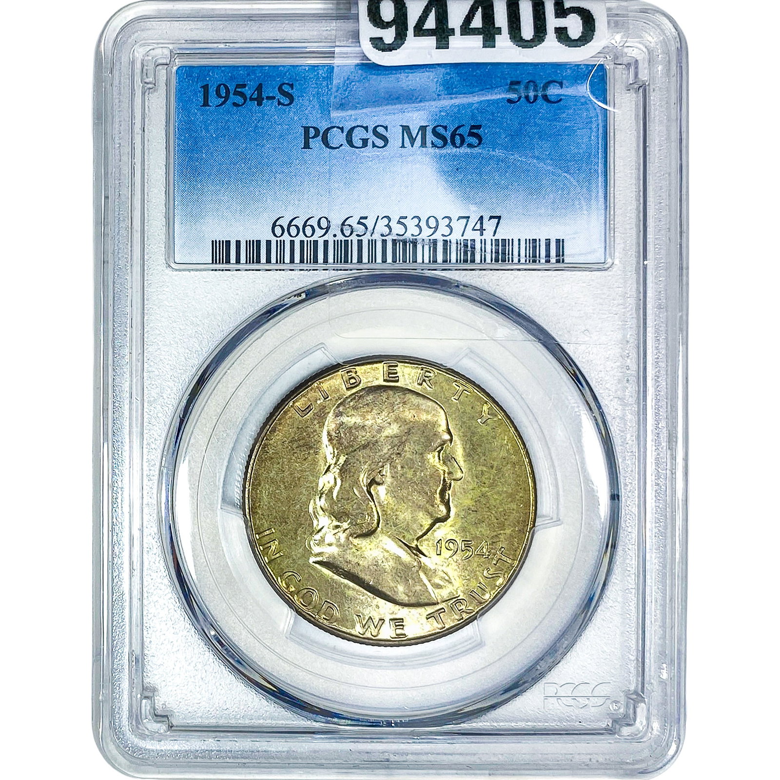 1954-S Franklin Half Dollar PCGS MS65 (1 of 2)
