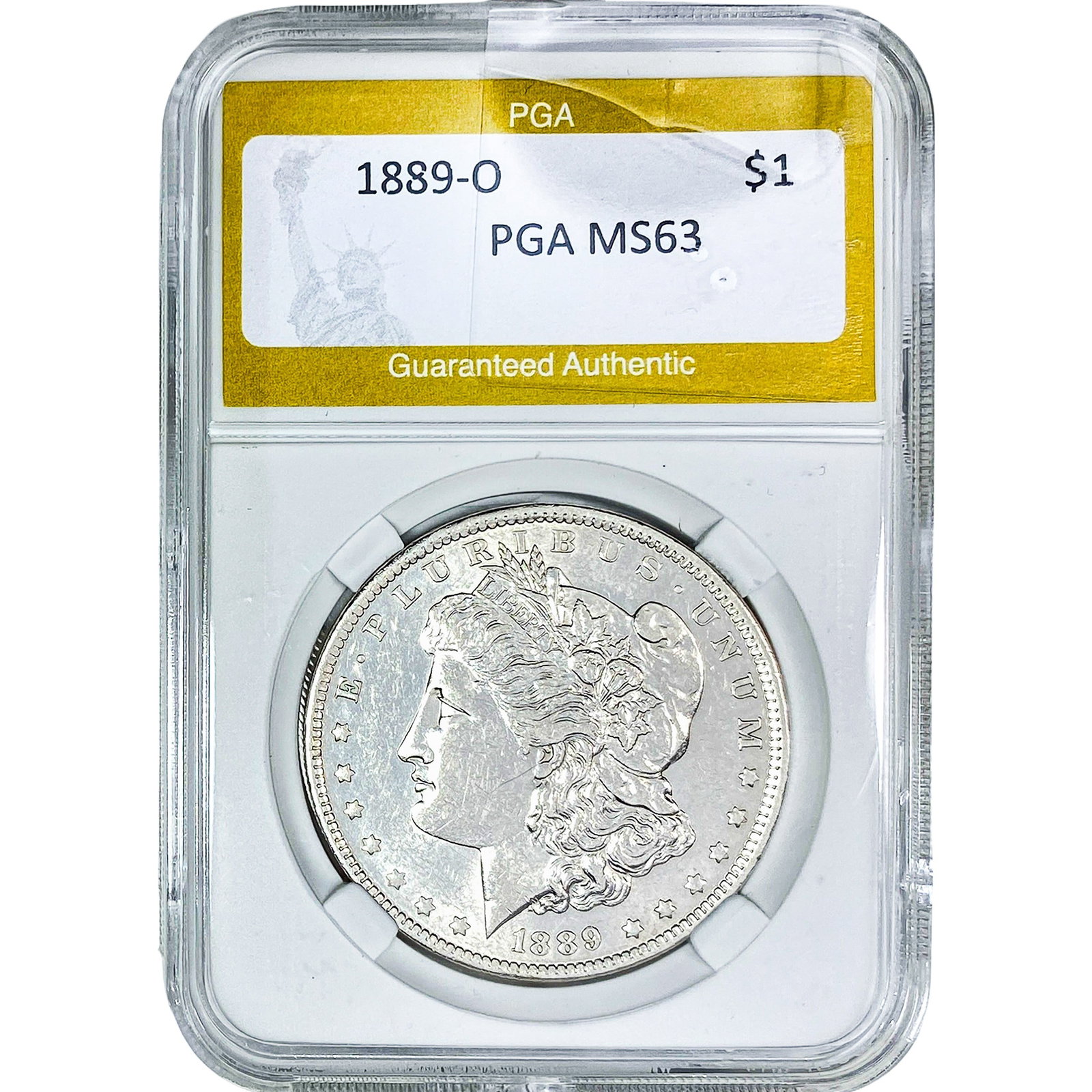 1889-O Morgan Silver Dollar PGA MS63 (1 of 2)