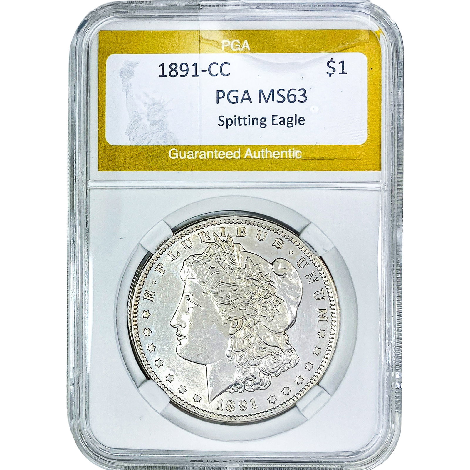 1891-CC Morgan Silver Dollar PGA MS63 (1 of 2)