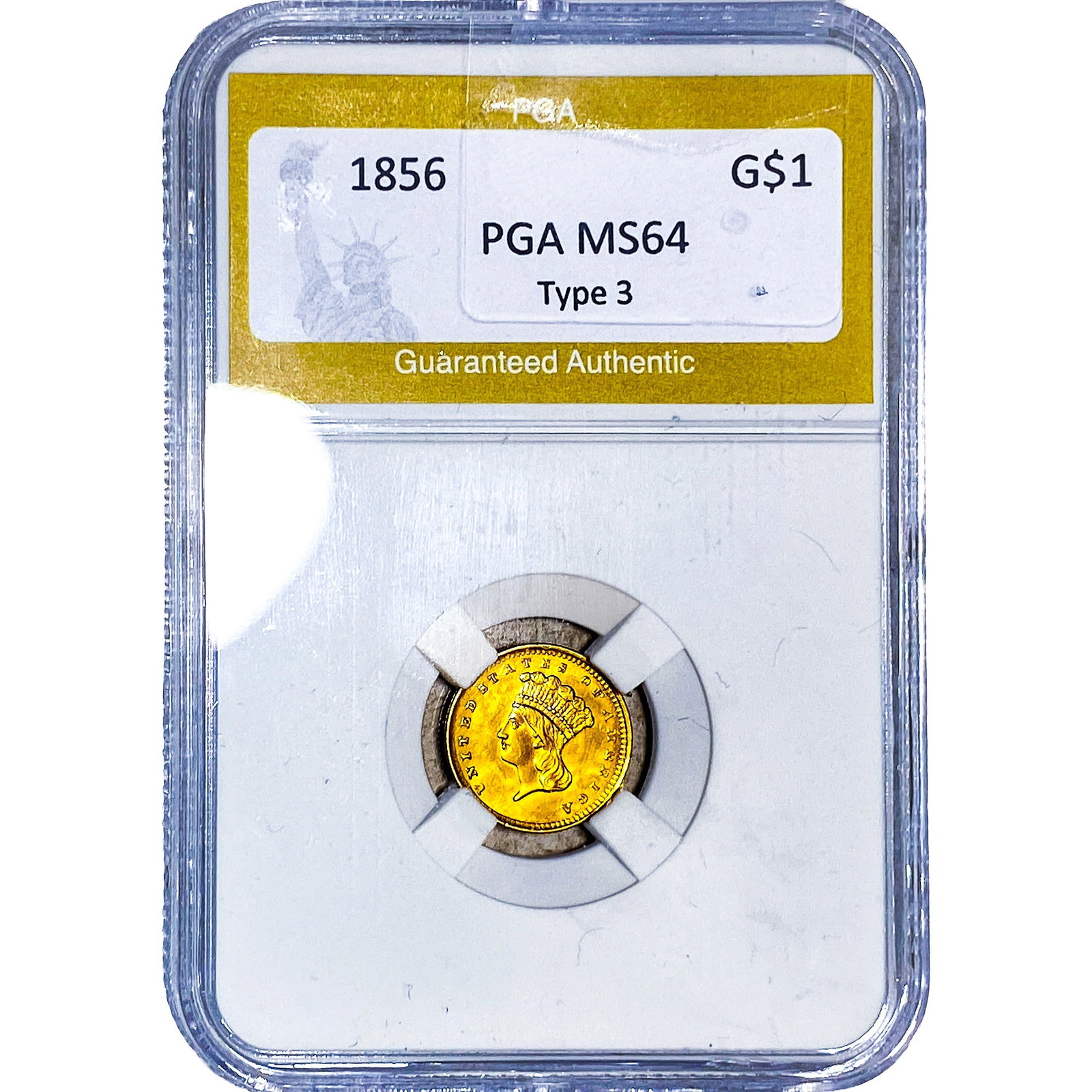 1856 Rare Gold Dollar PGA MS64 (1 of 2)