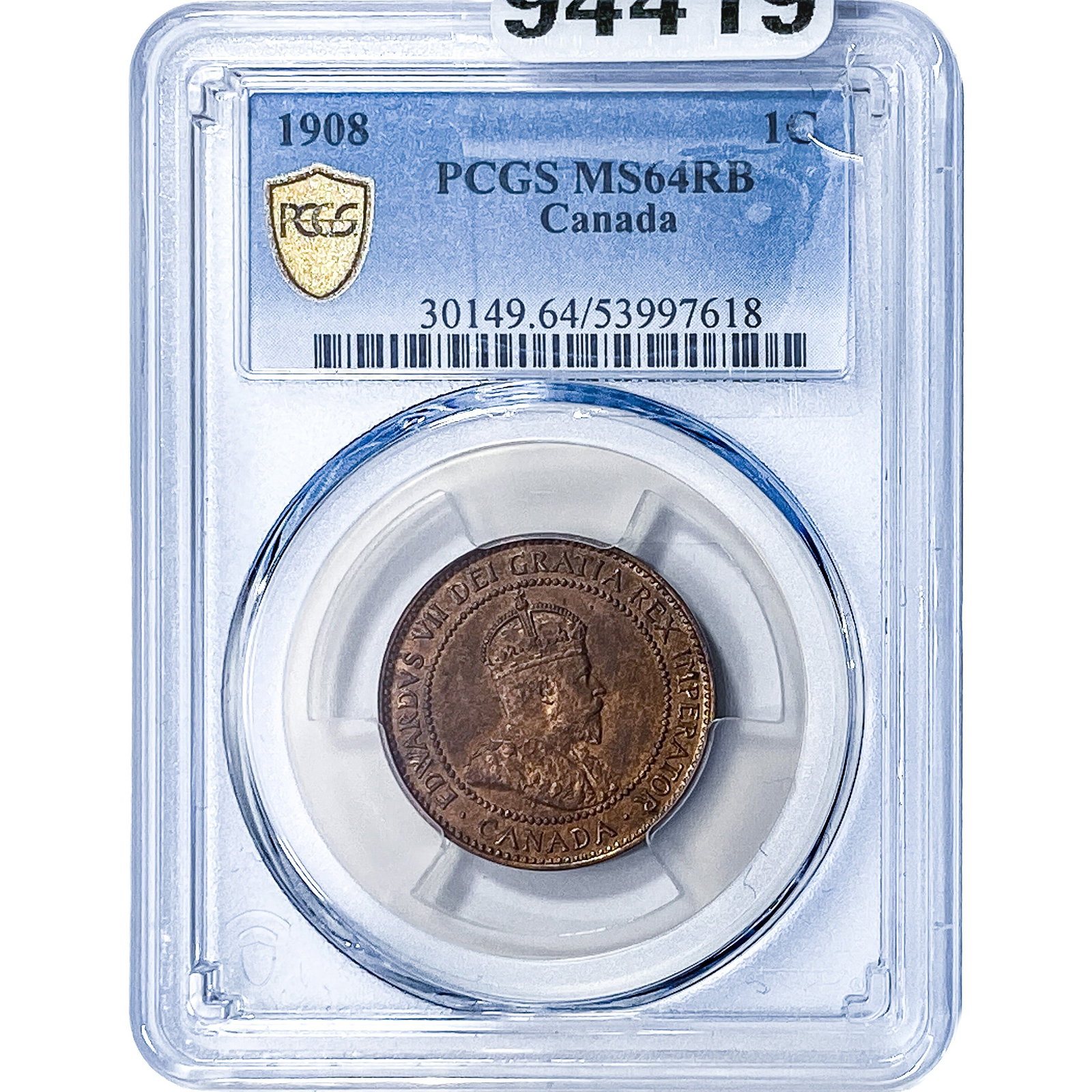 1908 Canada Bronze 1 Cent PCGS MS64 RB (1 of 2)