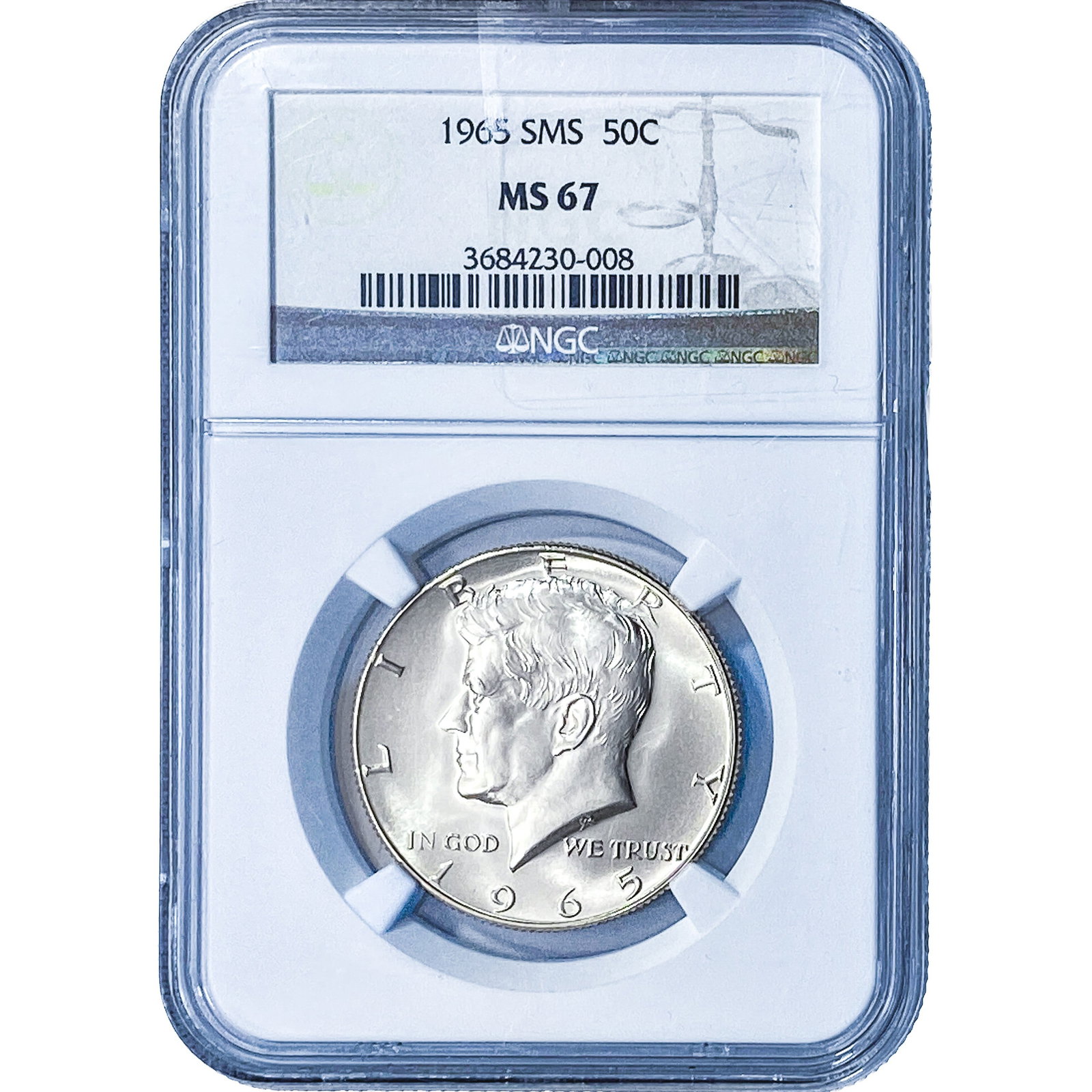 1965 Kennedy Half Dollar NGC MS67 (1 of 2)