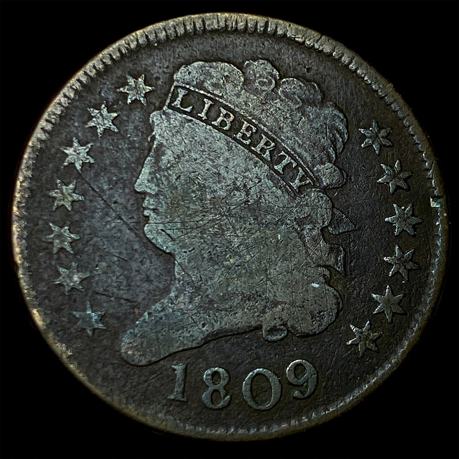 1809 Classic Head Half Cent NICELY CIRCULATED (1 of 2)