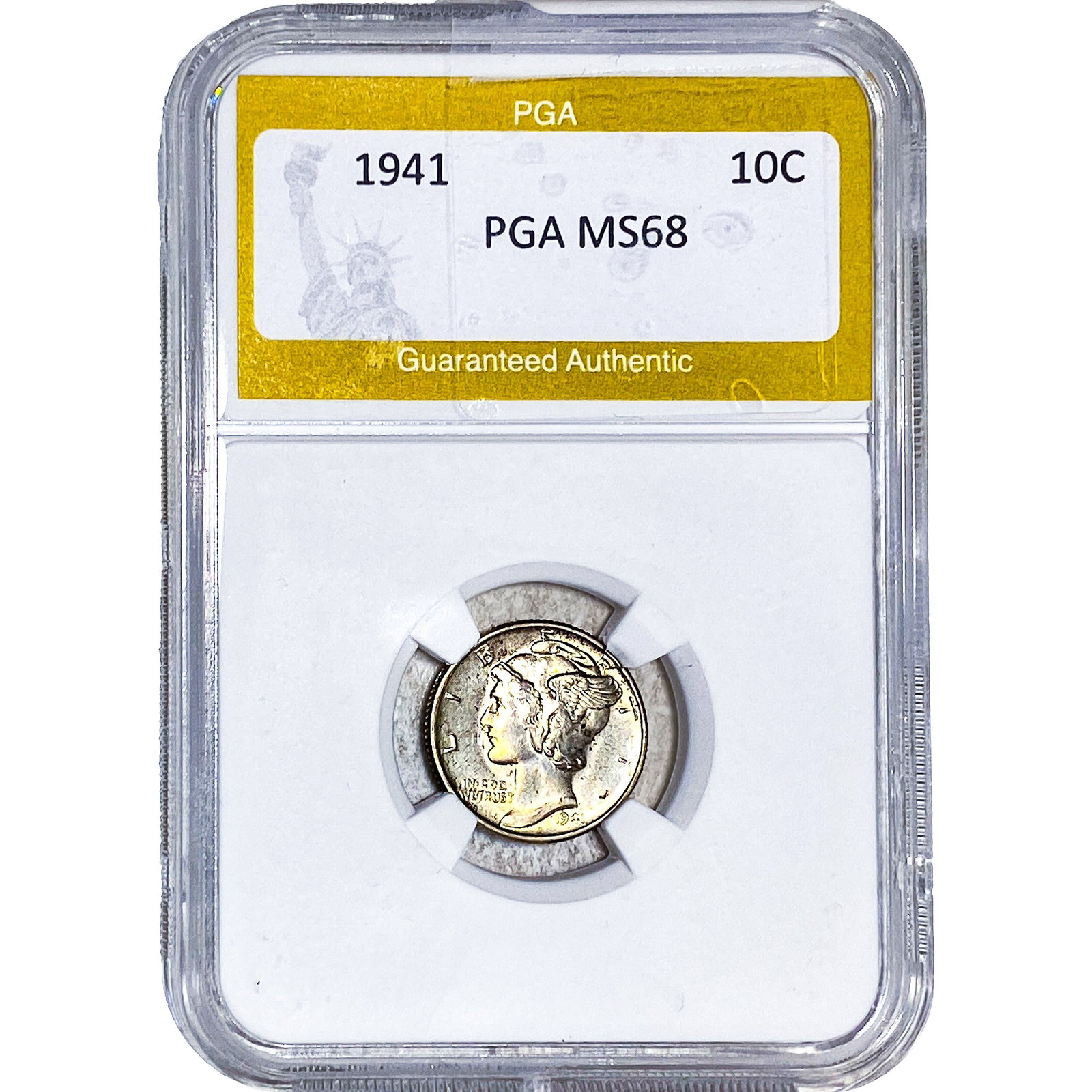 1941 Mercury Silver Dime PGA MS68: 1941 Mercury Silver Dime PGA MS68