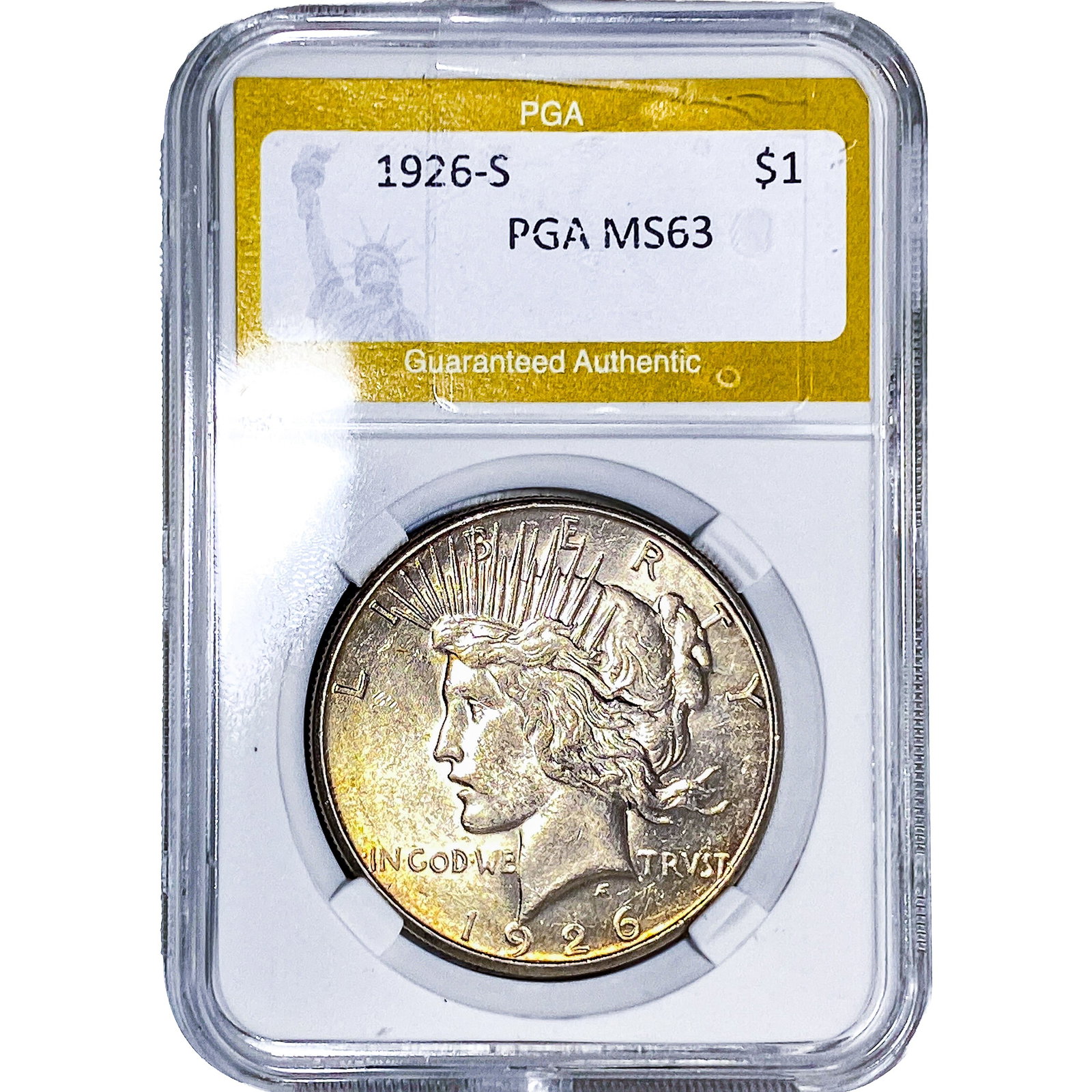 1926-S Silver Peace Dollar PGA MS63 (1 of 2)
