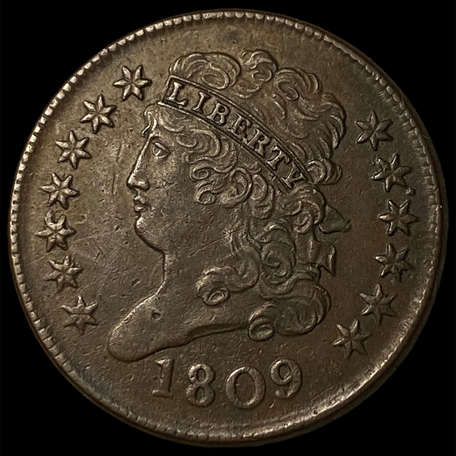 1809 Classic Head Half Cent CLOSELY UNCIRCULATED (1 of 2)