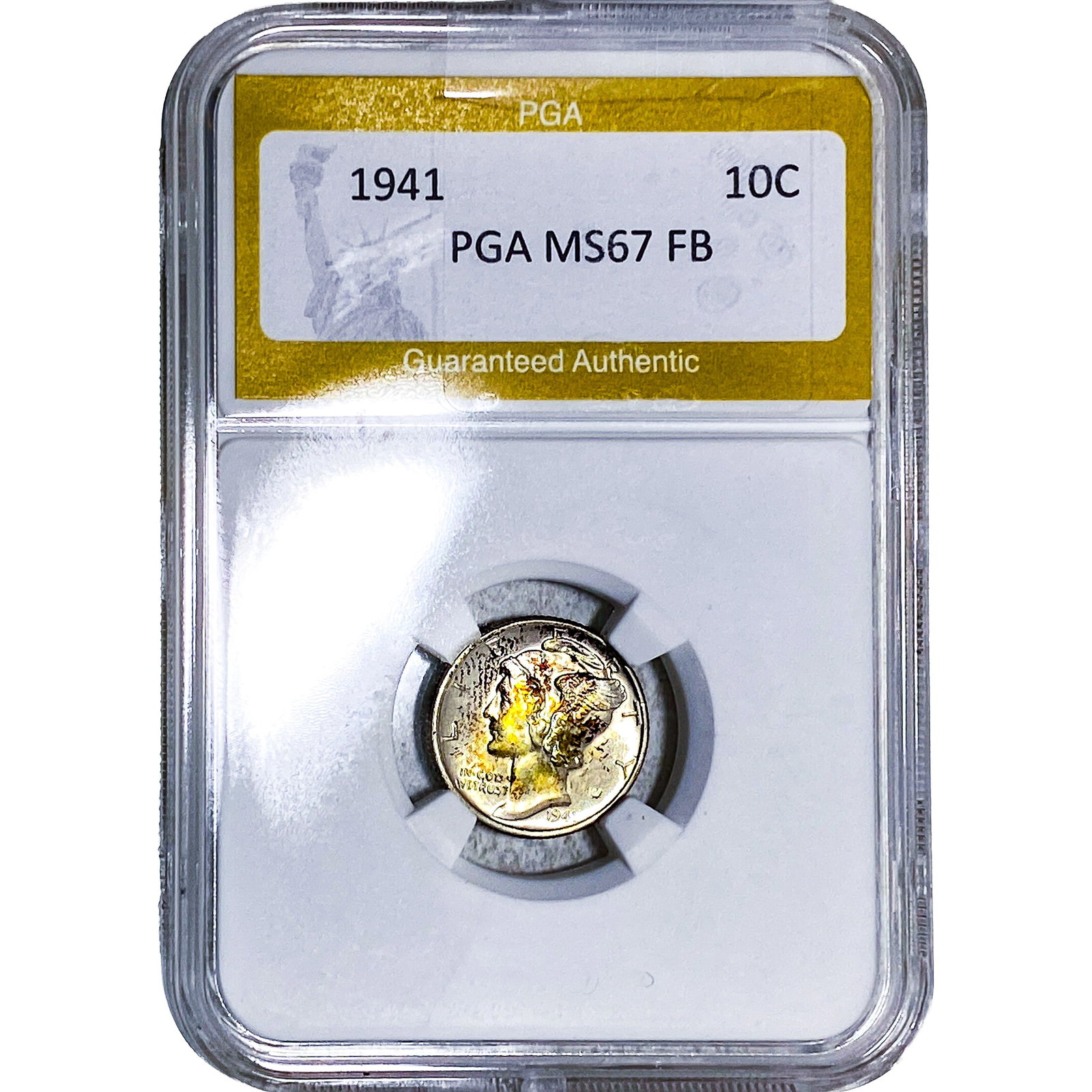 1941 Mercury Silver Dime PGA MS67 FB: 1941 Mercury Silver Dime PGA MS67 FB