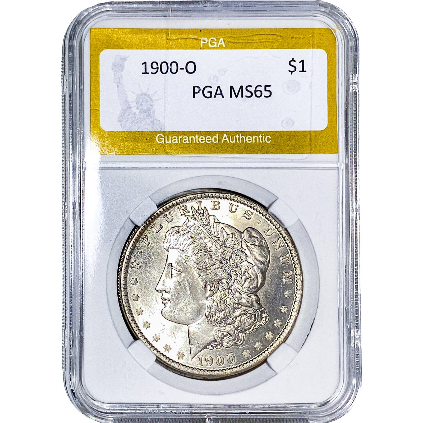 1900-O Morgan Silver Dollar PGA MS65: 1900-O Morgan Silver Dollar PGA MS65