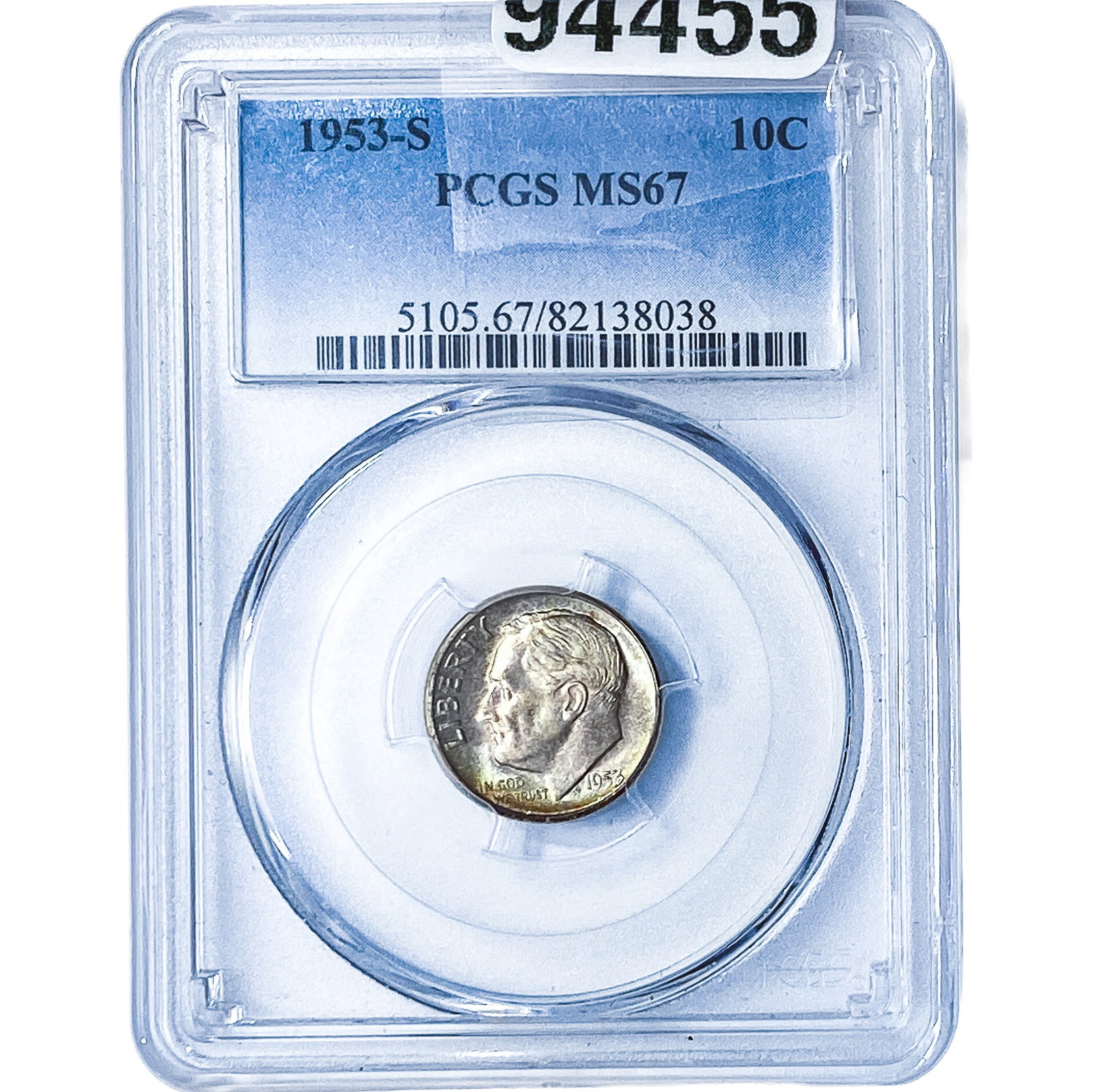 1953-S Roosevelt Dime PCGS MS67 (1 of 2)