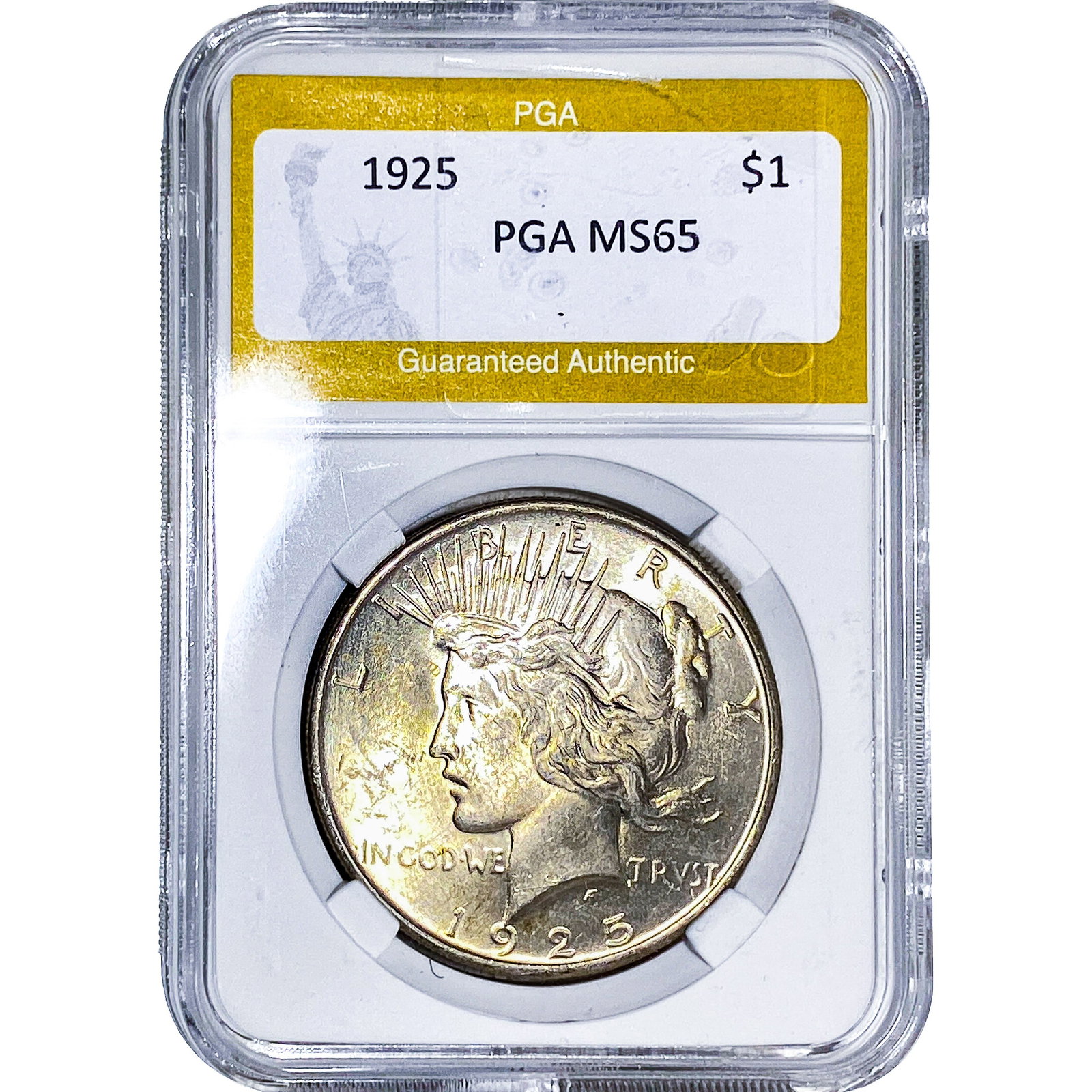 1925 Silver Peace Dollar PGA MS65 (1 of 2)