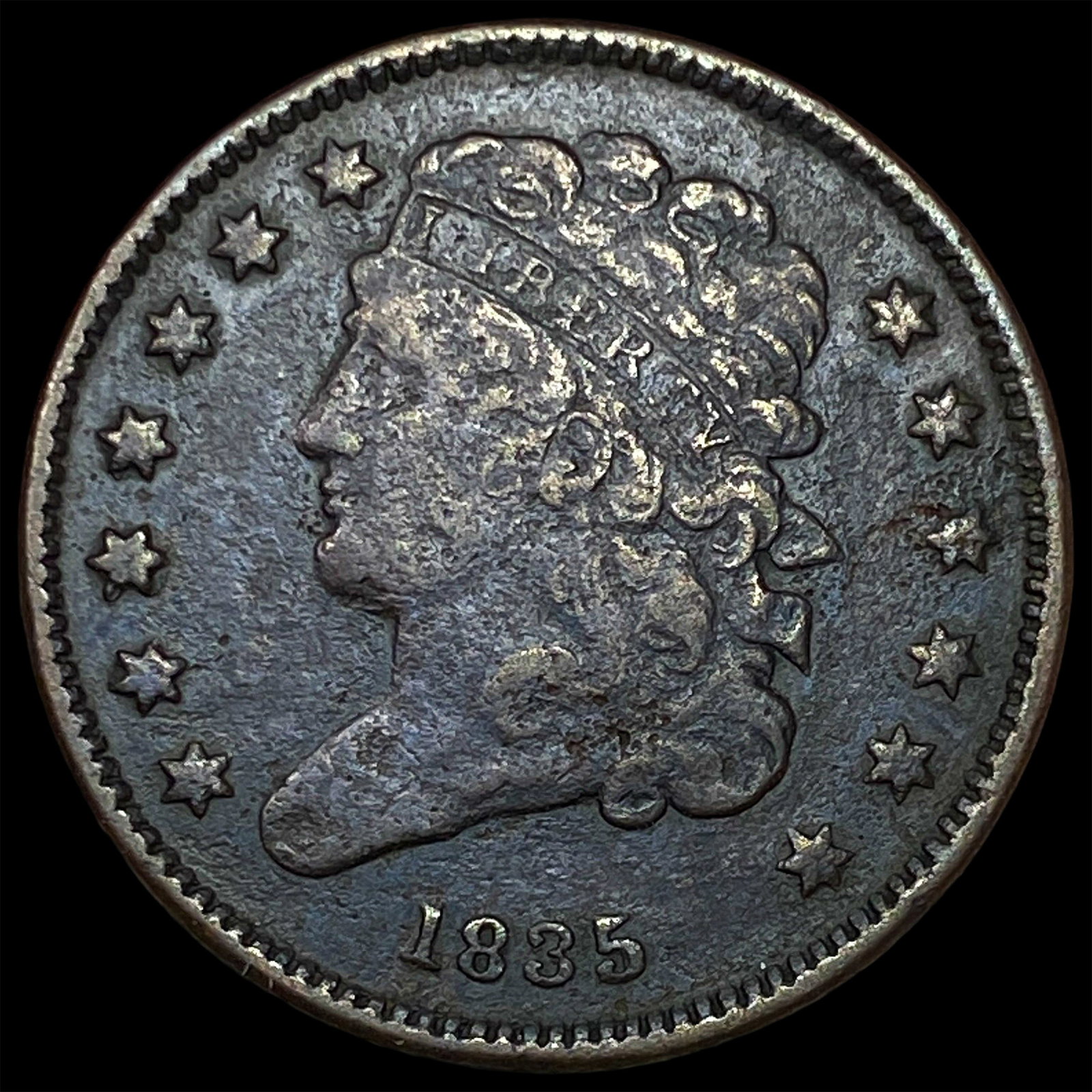 1835 Classic Head Half Cent LIGHTLY CIRCULATED (1 of 2)